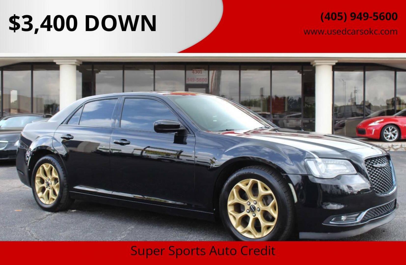 2016 Black Chrysler 300 S V6 AWD (2C3CCAGG1HH) with an 3.6L V6 DOHC 24V engine, 8A transmission, located at 4301 NW 39th , Oklahoma City, OK, 73112, (405) 949-5600, 35.512135, -97.598671 - NO DRIVERS LICENCE -NO FULL COVERAGE INSURANCE - NO CREDIT CHECK. COME ON OVER TO SUPERSPORTS, TAKE A LOOK AND TEST DRIVE. PLEASE GIVE US A CALL AT (405) 949-5600. NO LICENCIA DE CONDUCIR - NO SEGURO DE COBERTURA TOTAL - NO VERIFICACION DE CREDITO. VISITENOS EN SUPERSPORTS, MIRE NUESTRO N - Photo#0