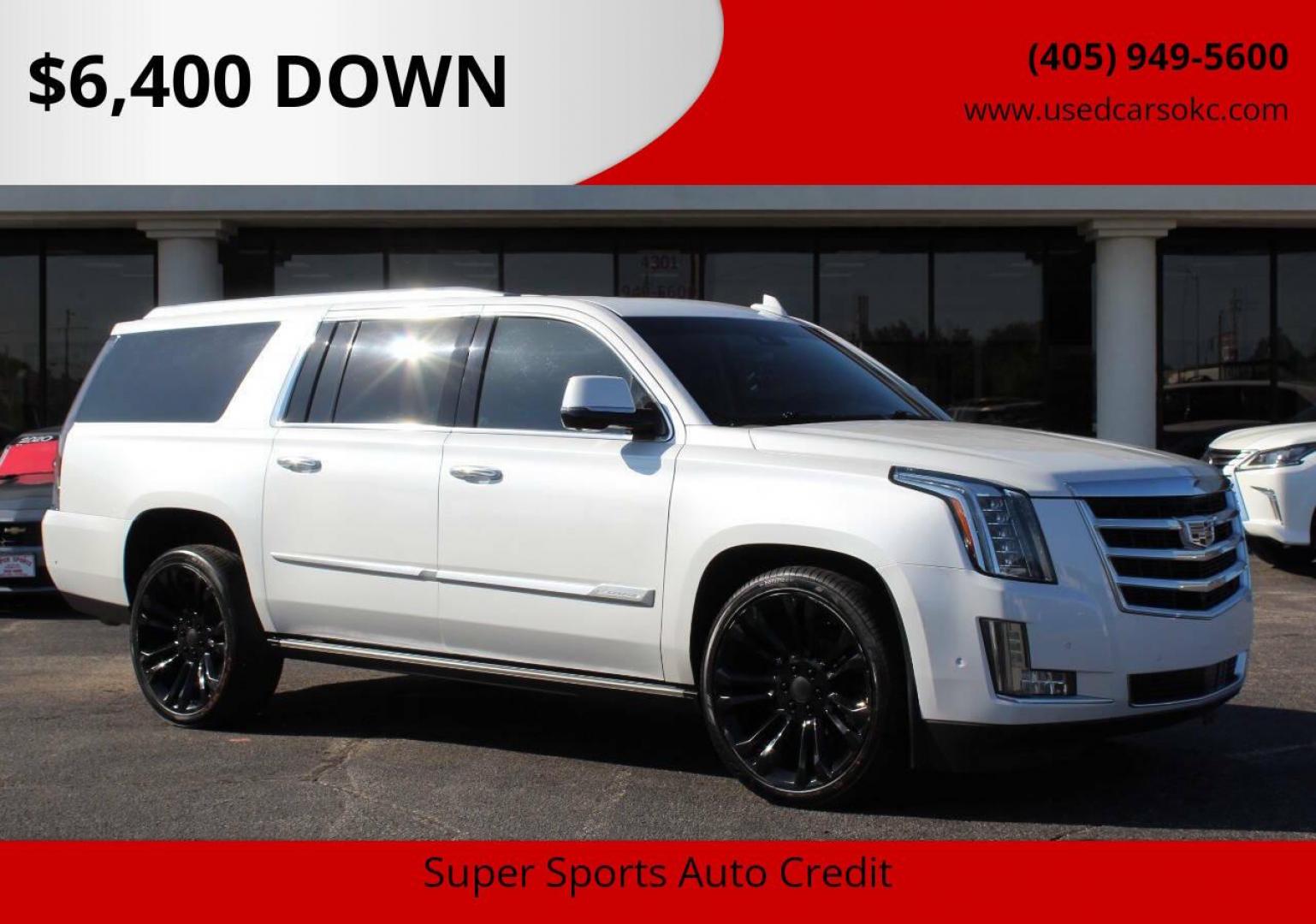 2019 White Cadillac Escalade ESV Premium 4WD (1GYS4JKJ2KR) with an 6.2L V8 OHV 16V FFV engine, 10A transmission, located at 4301 NW 39th , Oklahoma City, OK, 73112, (405) 949-5600, 35.512135, -97.598671 - Photo#0