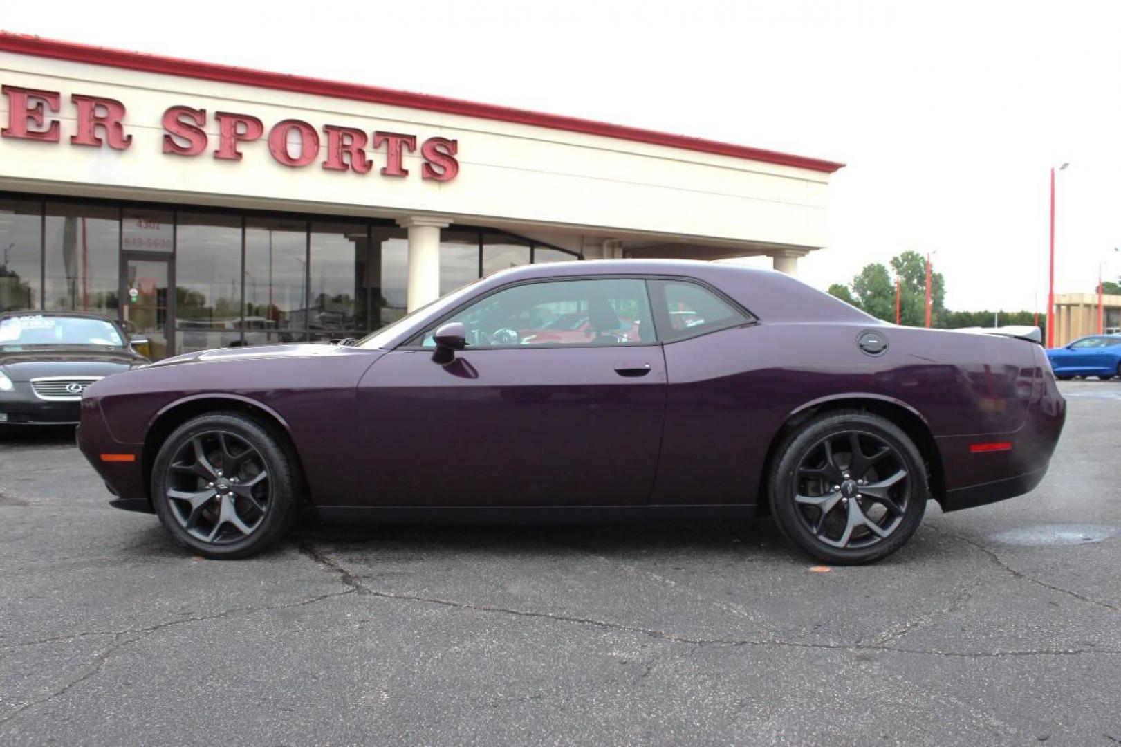 2020 Purple Dodge Challenger SXT (2C3CDZAG8LH) with an 3.6L V6 DOHC 24V engine, 8A transmission, located at 4301 NW 39th , Oklahoma City, OK, 73112, (405) 949-5600, 35.512135, -97.598671 - Photo#5