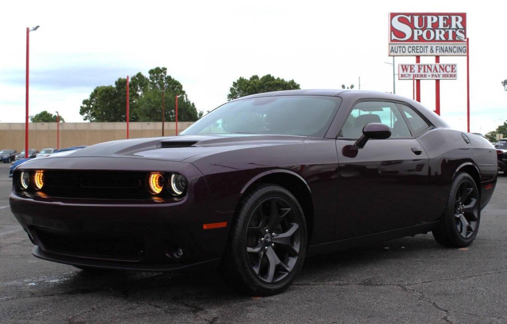 2020 Purple Dodge Challenger SXT (2C3CDZAG8LH) with an 3.6L V6 DOHC 24V engine, 8A transmission, located at 4301 NW 39th , Oklahoma City, OK, 73112, (405) 949-5600, 35.512135, -97.598671 - Photo#6