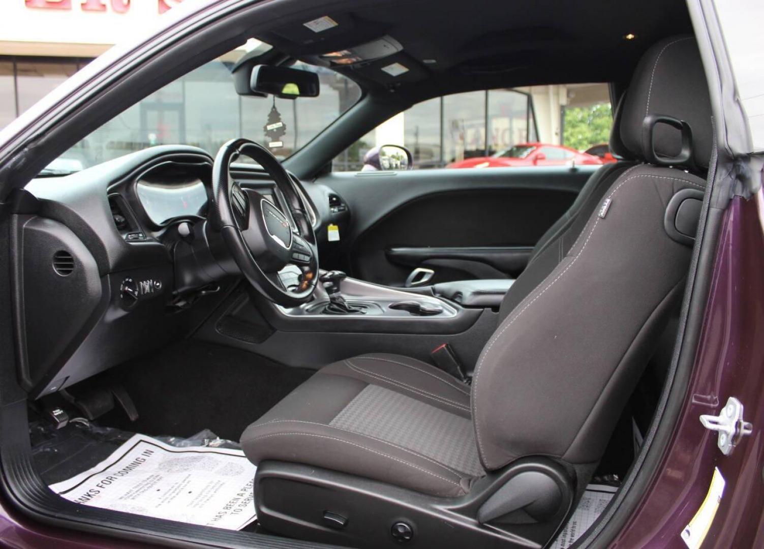 2020 Purple Dodge Challenger SXT (2C3CDZAG8LH) with an 3.6L V6 DOHC 24V engine, 8A transmission, located at 4301 NW 39th , Oklahoma City, OK, 73112, (405) 949-5600, 35.512135, -97.598671 - Photo#13