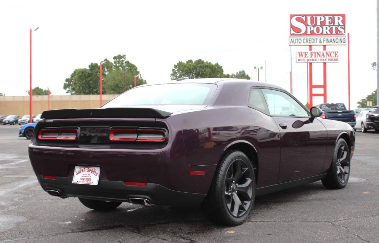 2020 Purple Dodge Challenger SXT (2C3CDZAG8LH) with an 3.6L V6 3.6L V6 engine, Automatic 8-Speed transmission, located at 4301 NW 39th , Oklahoma City, OK, 73112, (405) 949-5600, 35.512135, -97.598671 - NO DRIVERS LICENCE -NO FULL COVERAGE INSURANCE - NO CREDIT CHECK. COME ON OVER TO SUPERSPORTS, TAKE A LOOK AND TEST DRIVE. PLEASE GIVE US A CALL AT (405) 949-5600. NO LICENCIA DE CONDUCIR - NO SEGURO DE COBERTURA TOTAL - NO VERIFICACION DE CREDITO. VISITENOS EN SUPERSPORTS, MIRE NUESTRO - Photo#3