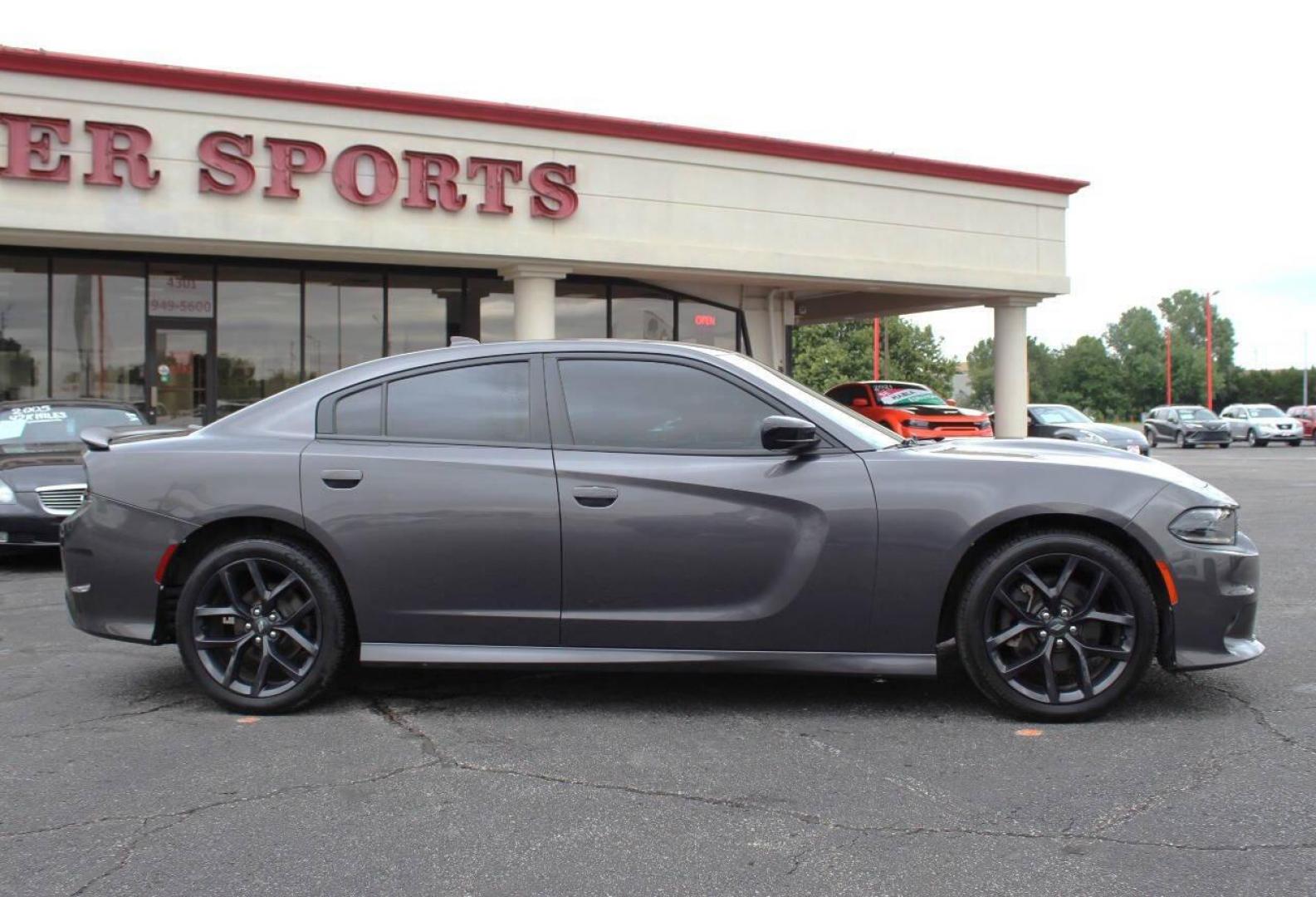 2020 Gray Dodge Charger GT AWD (2C3CDXHG7LH) with an 3.6L V6 DOHC 24V engine, 8A transmission, located at 4301 NW 39th , Oklahoma City, OK, 73112, (405) 949-5600, 35.512135, -97.598671 - Photo#2