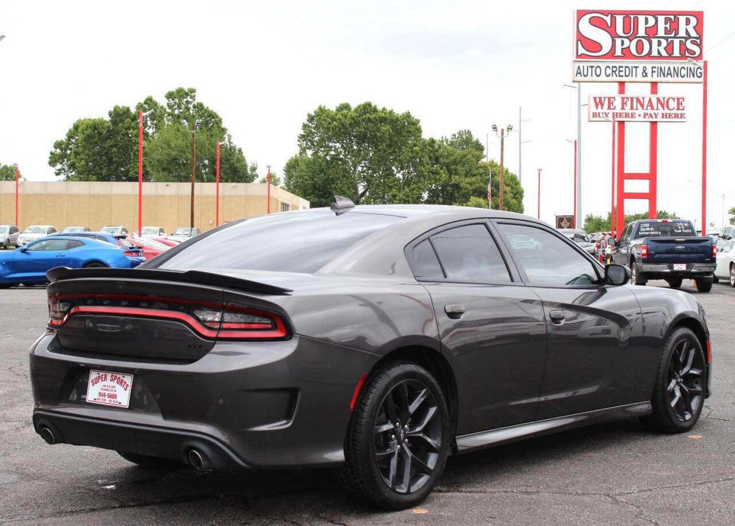 2020 Gray Dodge Charger GT AWD (2C3CDXHG7LH) with an 3.6L V6 DOHC 24V engine, 8A transmission, located at 4301 NW 39th , Oklahoma City, OK, 73112, (405) 949-5600, 35.512135, -97.598671 - Photo#3