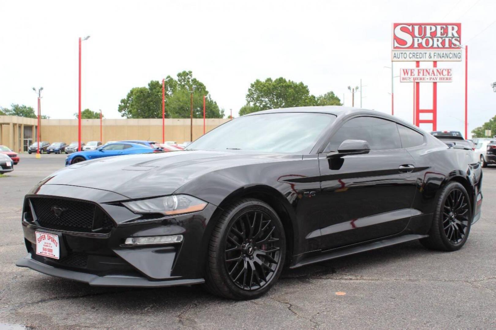 2019 Black Ford Mustang GT Premium Coupe (1FA6P8CF3K5) with an 5.0L V8 DOHC 32V engine, Automatic 10-Speed transmission, located at 4301 NW 39th , Oklahoma City, OK, 73112, (405) 949-5600, 35.512135, -97.598671 - Photo#6