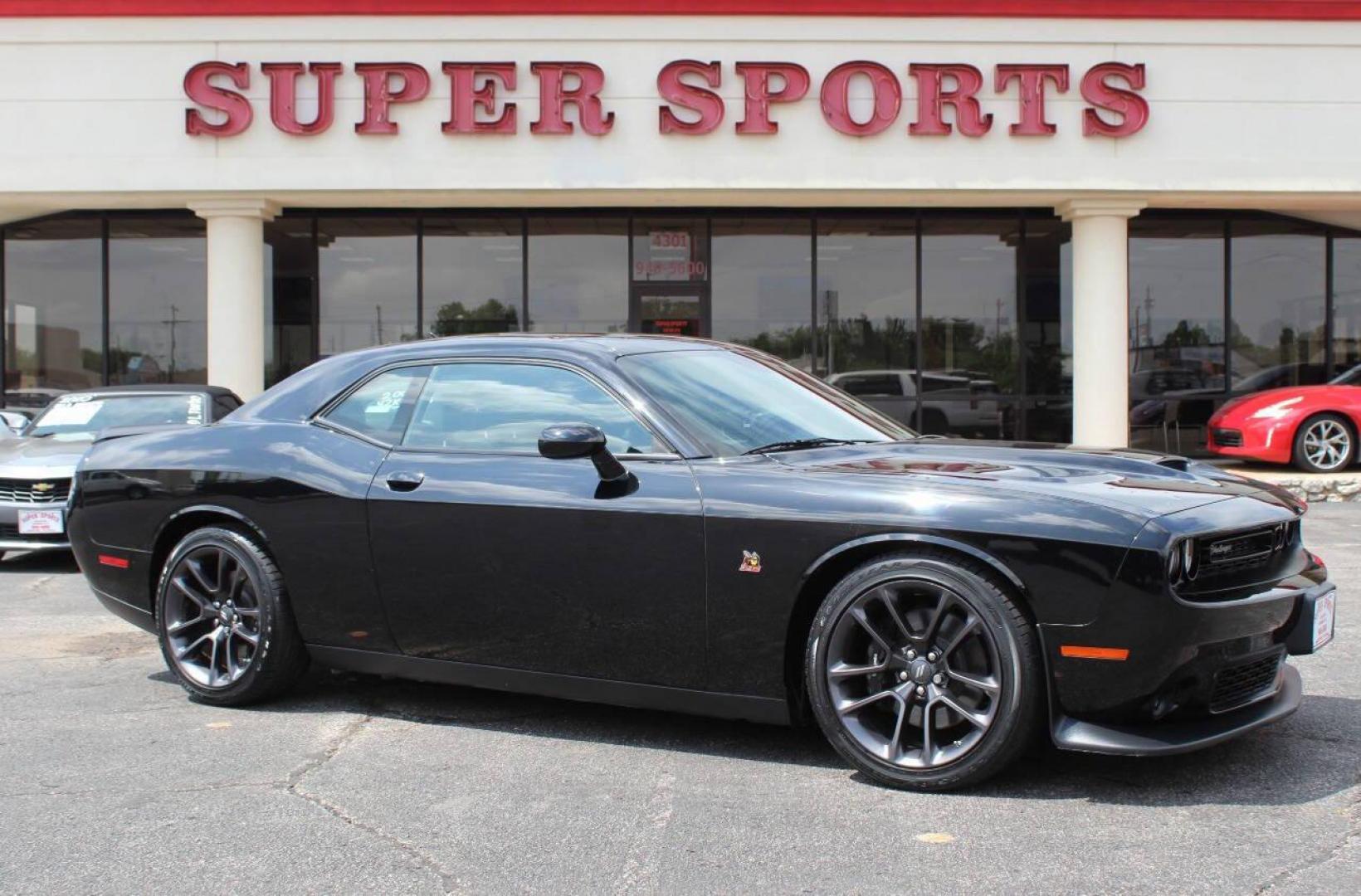 2021 Black Dodge Challenger R/T Scat Pack (2C3CDZFJ8MH) with an 6.2L V8 OHV 16V engine, 6A transmission, located at 4301 NW 39th , Oklahoma City, OK, 73112, (405) 949-5600, 35.512135, -97.598671 - Photo#0
