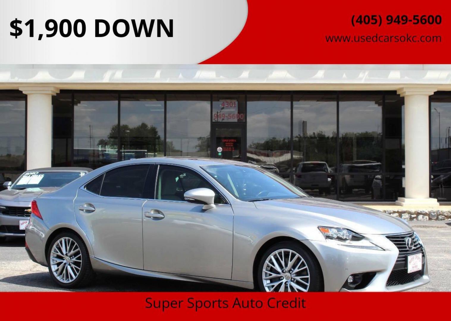 2016 Silver Lexus IS 200t (JTHBA1D22G5) with an 2.0L L4 DOHC 16V engine, 8A transmission, located at 4301 NW 39th , Oklahoma City, OK, 73112, (405) 949-5600, 35.512135, -97.598671 - NO DRIVERS LICENCE -NO FULL COVERAGE INSURANCE - NO CREDIT CHECK. COME ON OVER TO SUPERSPORTS, TAKE A LOOK AND TEST DRIVE. PLEASE GIVE US A CALL AT (405) 949-5600. NO LICENCIA DE CONDUCIR - NO SEGURO DE COBERTURA TOTAL - NO VERIFICACION DE CREDITO. VISITENOS EN SUPERSPORTS, MIRE NUESTRO - Photo#0