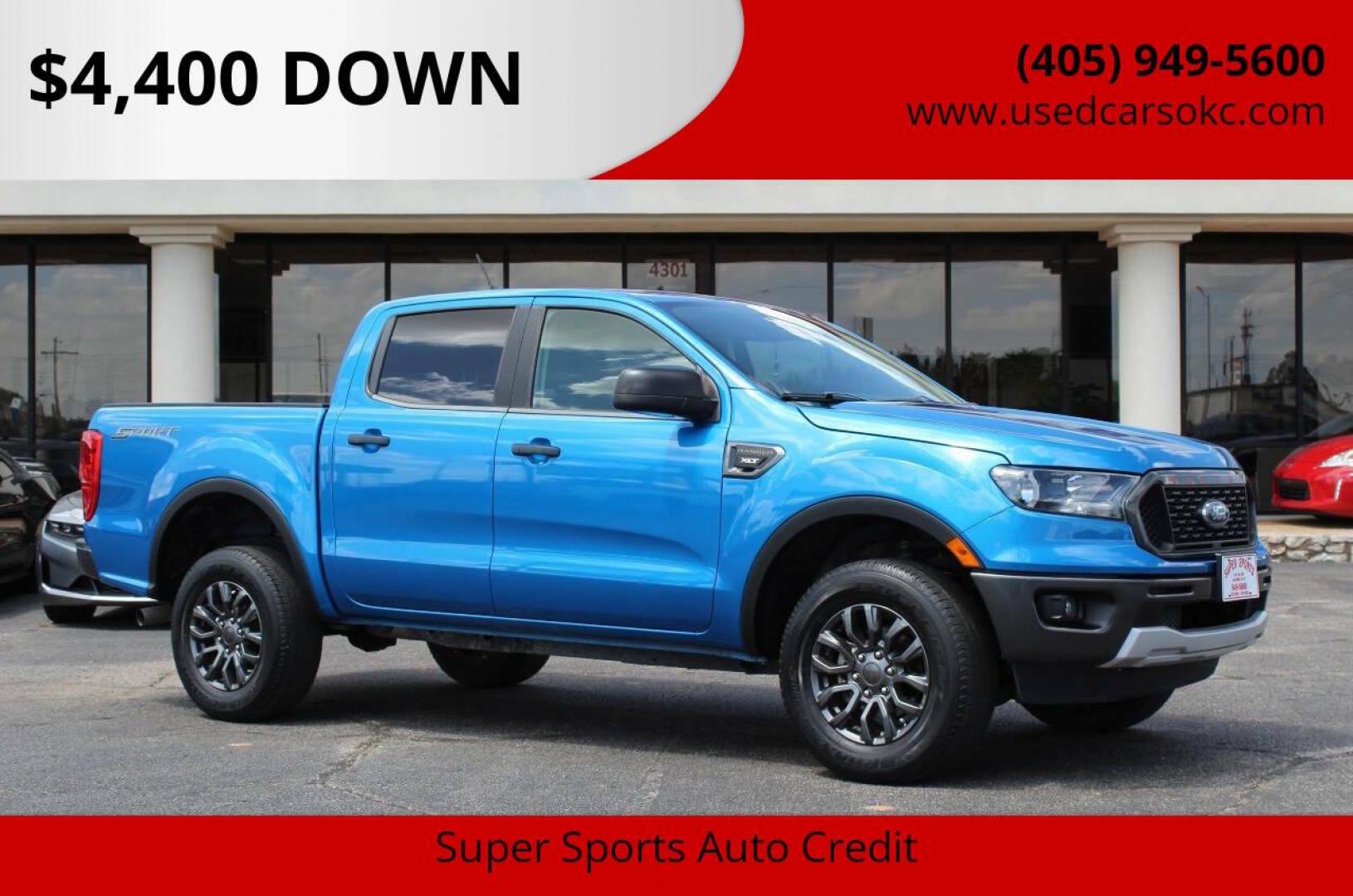 2021 Blue Ford Ranger XL SuperCrew 2WD (1FTER4EH9ML) with an 2.3L L4 DOHC 16V engine, 10A transmission, located at 4301 NW 39th , Oklahoma City, OK, 73112, (405) 949-5600, 35.512135, -97.598671 - NO DRIVERS LICENCE -NO FULL COVERAGE INSURANCE - NO CREDIT CHECK. COME ON OVER TO SUPERSPORTS, TAKE A LOOK AND TEST DRIVE. PLEASE GIVE US A CALL AT (405) 949-5600. NO LICENCIA DE CONDUCIR - NO SEGURO DE COBERTURA TOTAL - NO VERIFICACION DE CREDITO. VISITENOS EN SUPERSPORTS, MIRE NUESTRO - Photo#0