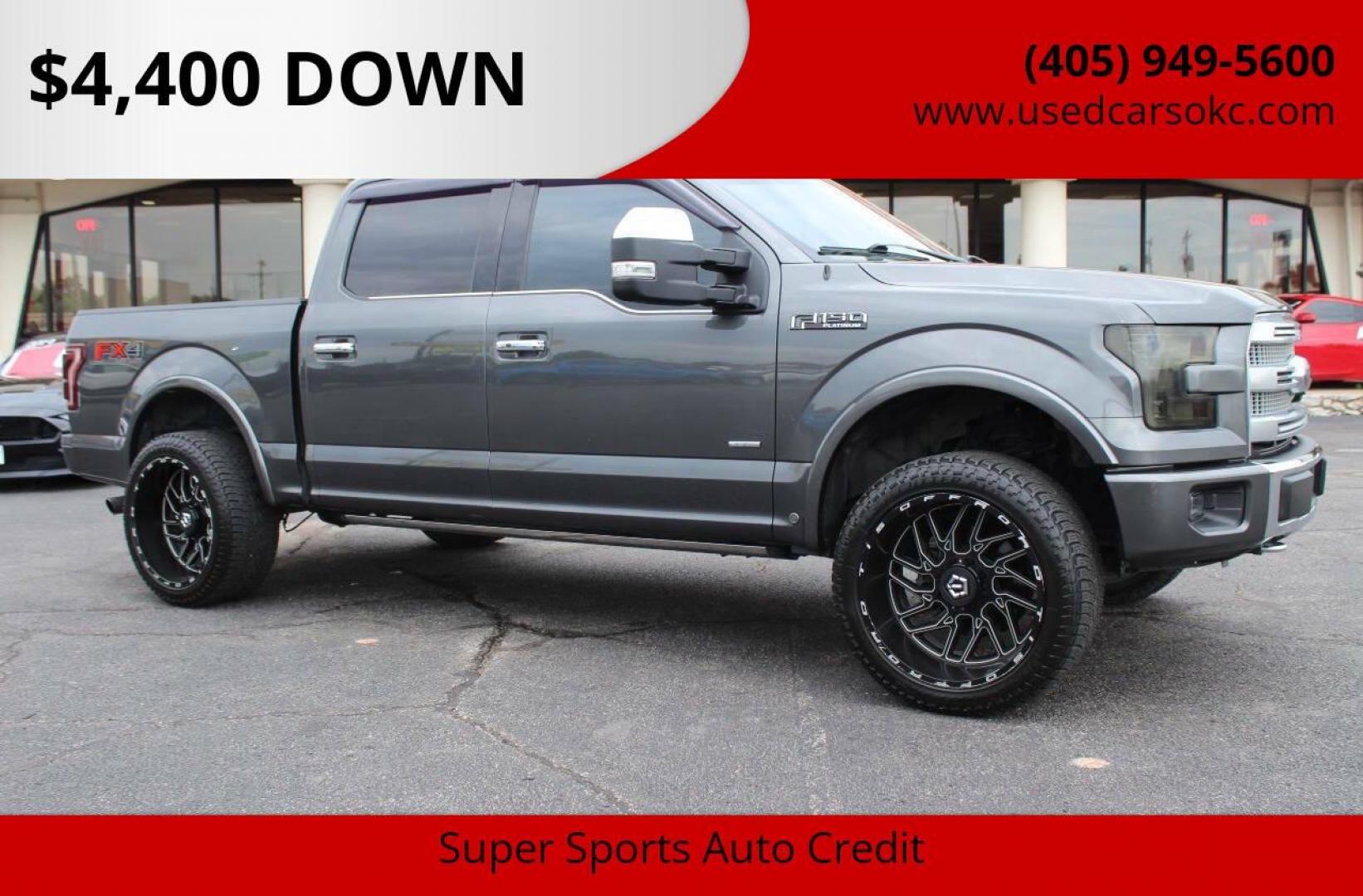 2016 Gray Ford F-150 XLT SuperCrew 6.5-ft. Bed 4WD (1FTEW1EG1GF) with an 3.5L V6 TURBO engine, 6A transmission, located at 4301 NW 39th , Oklahoma City, OK, 73112, (405) 949-5600, 35.512135, -97.598671 - NO DRIVERS LICENCE -NO FULL COVERAGE INSURANCE - NO CREDIT CHECK. COME ON OVER TO SUPERSPORTS, TAKE A LOOK AND TEST DRIVE. PLEASE GIVE US A CALL AT (405) 949-5600. NO LICENCIA DE CONDUCIR - NO SEGURO DE COBERTURA TOTAL - NO VERIFICACION DE CREDITO. VISITENOS EN SUPERSPORTS, MIRE NUESTRO - Photo#0