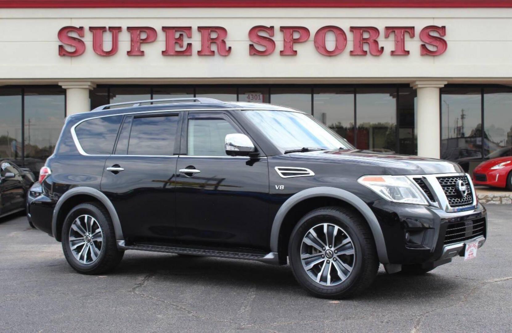 2019 Black Nissan Armada SL 2WD (JN8AY2ND9K9) with an 5.6L V8 DOHC 32V engine, 7A transmission, located at 4301 NW 39th , Oklahoma City, OK, 73112, (405) 949-5600, 35.512135, -97.598671 - NO DRIVERS LICENCE -NO FULL COVERAGE INSURANCE - NO CREDIT CHECK. COME ON OVER TO SUPERSPORTS, TAKE A LOOK AND TEST DRIVE. PLEASE GIVE US A CALL AT (405) 949-5600. NO LICENCIA DE CONDUCIR - NO SEGURO DE COBERTURA TOTAL - NO VERIFICACION DE CREDITO. VISITENOS EN SUPERSPORTS, MIRE - Photo#2