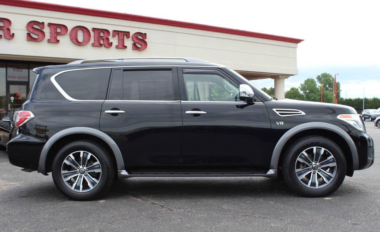 2019 Black Nissan Armada SL 2WD (JN8AY2ND9K9) with an 5.6L V8 5.6L V8 engine, Automatic 7-Speed transmission, located at 4301 NW 39th , Oklahoma City, OK, 73112, (405) 949-5600, 35.512135, -97.598671 - Hablamos espanol. SPEND SMART --- BUY FROM SUPER SPORTS. ALL PRICES, DOWN PAYMENTS, PAYMENTS, AND FINANCE TERMS ARE NEGOTIABLE AT THE TIME OF APPROVAL. WE WILL WORK WITH YOU TO FIT YOUR BUDGET. WE WILL EVEN LOWER AND ADJUST THE NUMBERS TO HELP MAKE THE VEHICLE MORE AFFORDABLE FOR YOU.- Photo#2