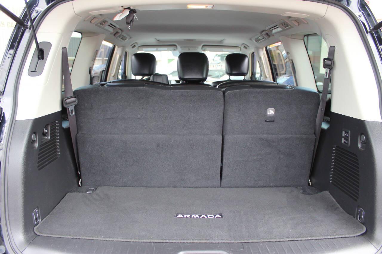 2019 Black Nissan Armada SL 2WD (JN8AY2ND9K9) with an 5.6L V8 5.6L V8 engine, Automatic 7-Speed transmission, located at 4301 NW 39th , Oklahoma City, OK, 73112, (405) 949-5600, 35.512135, -97.598671 - Hablamos espanol. SPEND SMART --- BUY FROM SUPER SPORTS. ALL PRICES, DOWN PAYMENTS, PAYMENTS, AND FINANCE TERMS ARE NEGOTIABLE AT THE TIME OF APPROVAL. WE WILL WORK WITH YOU TO FIT YOUR BUDGET. WE WILL EVEN LOWER AND ADJUST THE NUMBERS TO HELP MAKE THE VEHICLE MORE AFFORDABLE FOR YOU.- Photo#13