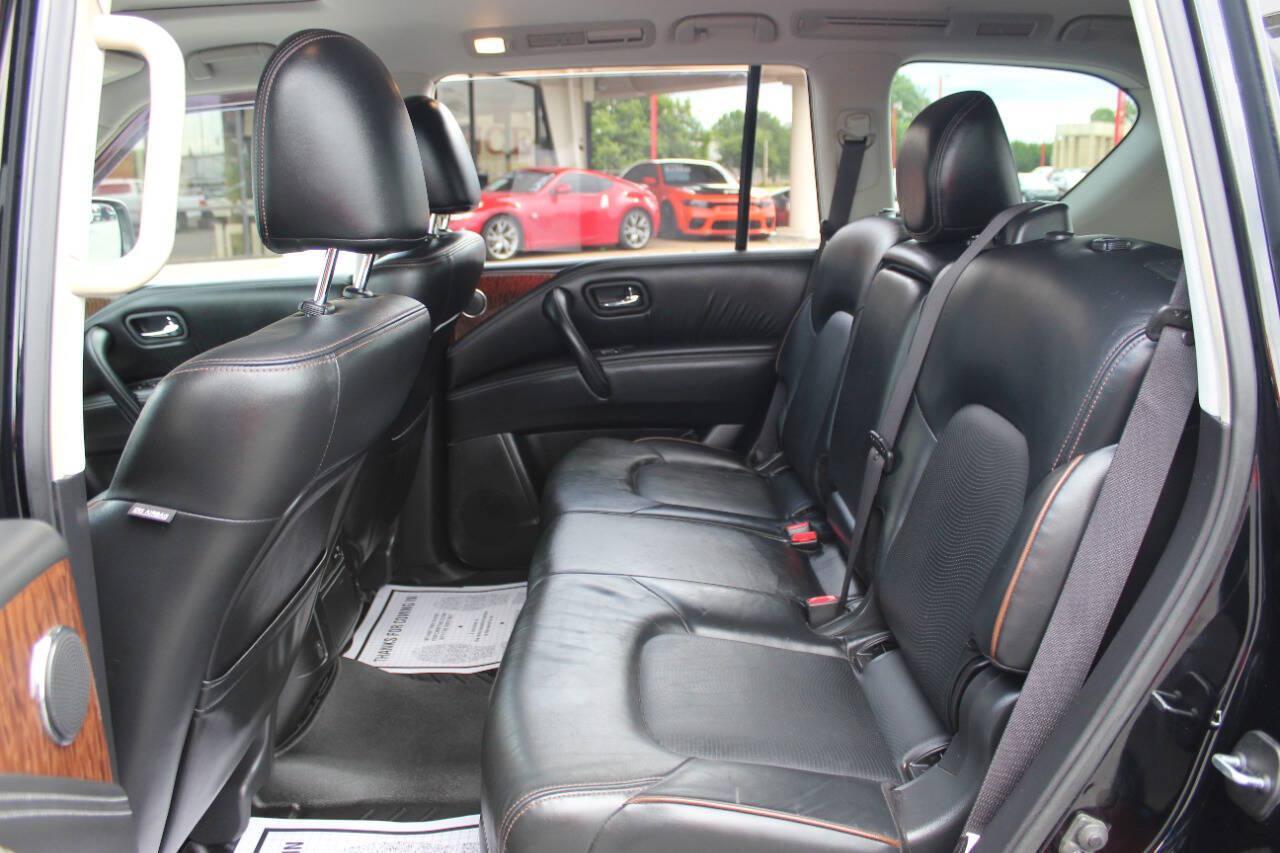 2019 Black Nissan Armada SL 2WD (JN8AY2ND9K9) with an 5.6L V8 5.6L V8 engine, Automatic 7-Speed transmission, located at 4301 NW 39th , Oklahoma City, OK, 73112, (405) 949-5600, 35.512135, -97.598671 - Hablamos espanol. SPEND SMART --- BUY FROM SUPER SPORTS. ALL PRICES, DOWN PAYMENTS, PAYMENTS, AND FINANCE TERMS ARE NEGOTIABLE AT THE TIME OF APPROVAL. WE WILL WORK WITH YOU TO FIT YOUR BUDGET. WE WILL EVEN LOWER AND ADJUST THE NUMBERS TO HELP MAKE THE VEHICLE MORE AFFORDABLE FOR YOU.- Photo#17