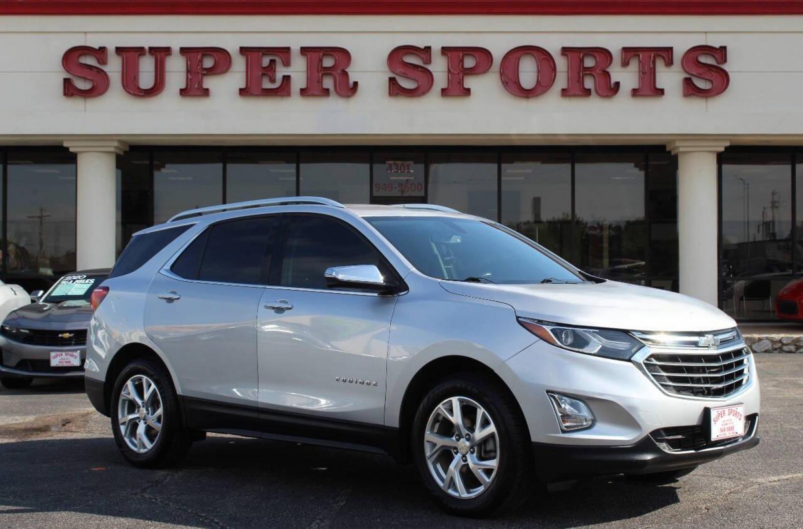 2019 Silver Chevrolet Equinox Premier 1.5 AWD (3GNAXXEV9KS) with an 1.5L L4 DIR DOHC 16V TURBO engine, 6A transmission, located at 4301 NW 39th , Oklahoma City, OK, 73112, (405) 949-5600, 35.512135, -97.598671 - NO DRIVERS LICENCE -NO FULL COVERAGE INSURANCE - NO CREDIT CHECK. COME ON OVER TO SUPERSPORTS, TAKE A LOOK AND TEST DRIVE. PLEASE GIVE US A CALL AT (405) 949-5600. NO LICENCIA DE CONDUCIR - NO SEGURO DE COBERTURA TOTAL - NO VERIFICACION DE CREDITO. VISITENOS EN SUPERSPORTS, MIRE N - Photo#0