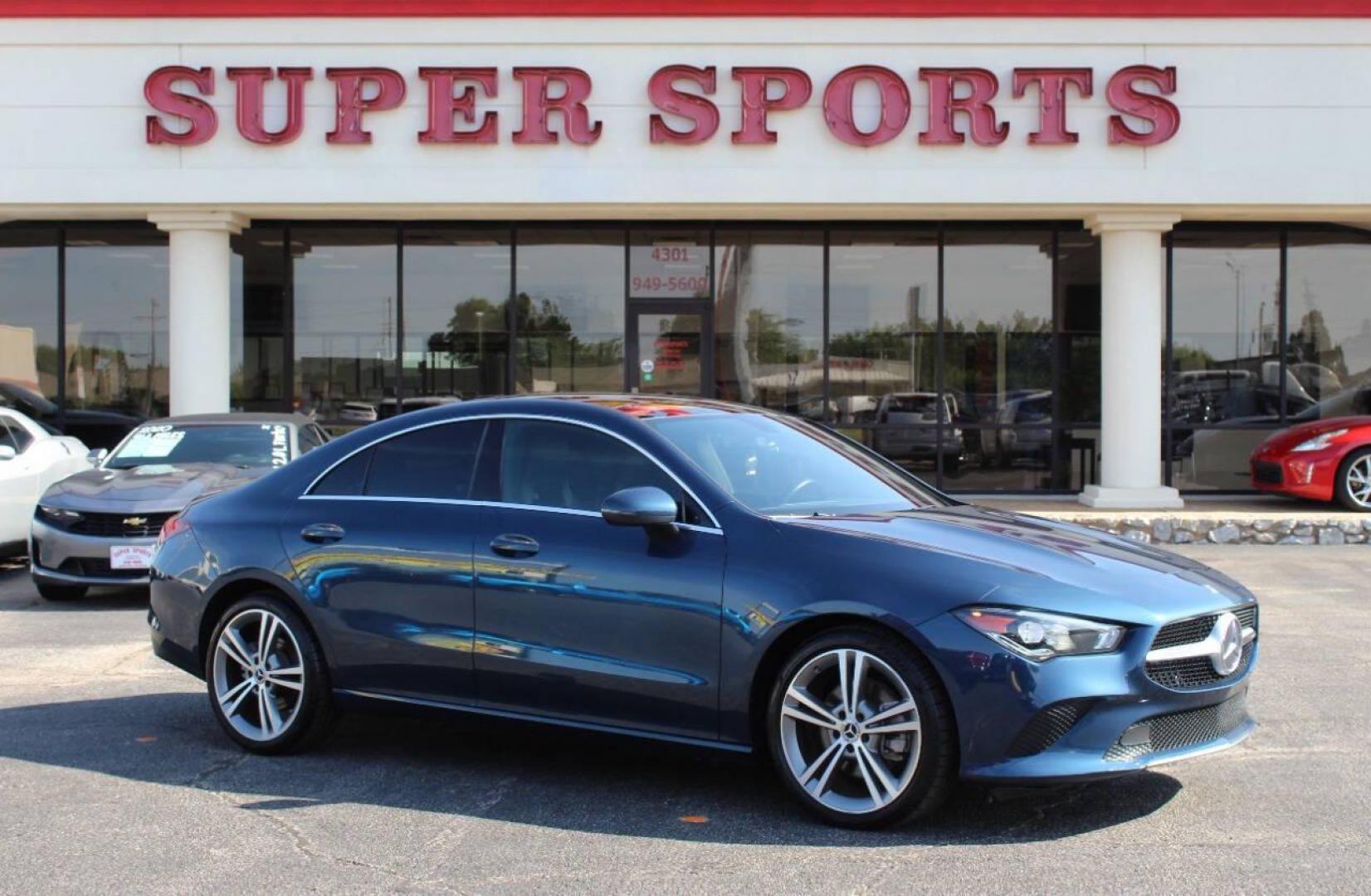 2020 Blue Mercedes-Benz CLA-Class CLA250 (W1K5J4GB1LN) with an 2.0L L4 DOHC 16V engine, 7A transmission, located at 4301 NW 39th , Oklahoma City, OK, 73112, (405) 949-5600, 35.512135, -97.598671 - NO DRIVERS LICENCE -NO FULL COVERAGE INSURANCE - NO CREDIT CHECK. COME ON OVER TO SUPERSPORTS, TAKE A LOOK AND TEST DRIVE. PLEASE GIVE US A CALL AT (405) 949-5600. NO LICENCIA DE CONDUCIR - NO SEGURO DE COBERTURA TOTAL - NO VERIFICACION DE CREDITO. VISITENOS EN SUPERSPORTS, MIRE NUESTRO - Photo#2