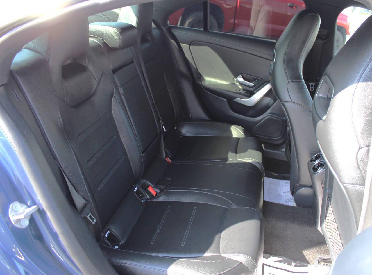 2020 Blue Mercedes-Benz CLA CLA250 (W1K5J4GB1LN) with an 2.0L I4 Turbocharger 2.0L I4 engine, Automatic 7-Speed transmission, located at 4301 NW 39th , Oklahoma City, OK, 73112, (405) 949-5600, 35.512135, -97.598671 - NO DRIVERS LICENCE -NO FULL COVERAGE INSURANCE - NO CREDIT CHECK. COME ON OVER TO SUPERSPORTS, TAKE A LOOK AND TEST DRIVE. PLEASE GIVE US A CALL AT (405) 949-5600. NO LICENCIA DE CONDUCIR - NO SEGURO DE COBERTURA TOTAL - NO VERIFICACION DE CREDITO. VISITENOS EN SUPERSPORTS, MIRE NUESTRO - Photo#10