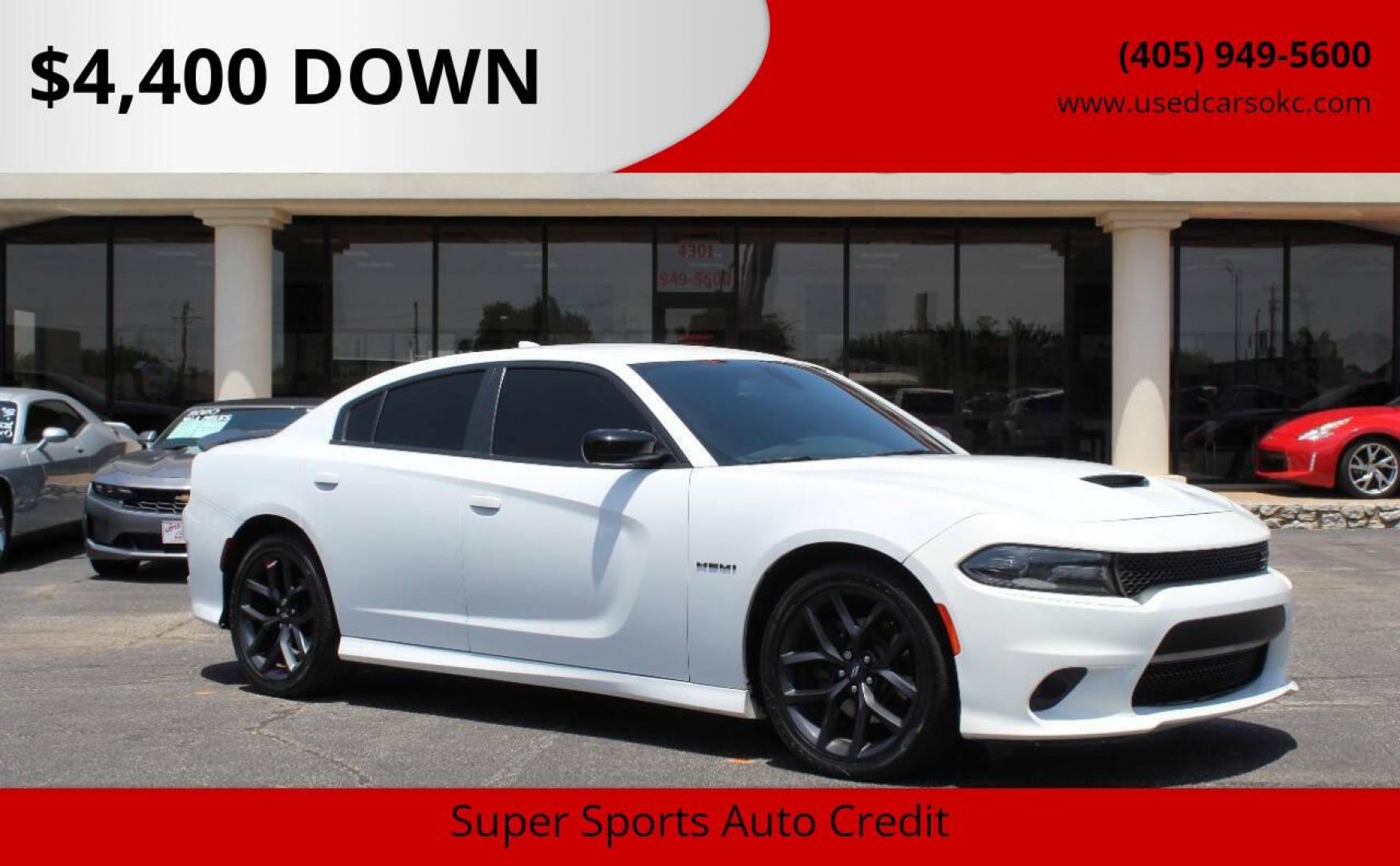 2021 White Dodge Charger R/T (2C3CDXCTXMH) with an 5.7L V8 OHV 16V engine, 8A transmission, located at 4301 NW 39th , Oklahoma City, OK, 73112, (405) 949-5600, 35.512135, -97.598671 - NO DRIVERS LICENCE -NO FULL COVERAGE INSURANCE - NO CREDIT CHECK. COME ON OVER TO SUPERSPORTS, TAKE A LOOK AND TEST DRIVE. PLEASE GIVE US A CALL AT (405) 949-5600. NO LICENCIA DE CONDUCIR - NO SEGURO DE COBERTURA TOTAL - NO VERIFICACION DE CREDITO. VISITENOS EN SUPERSPORTS, MIRE NU - Photo#0
