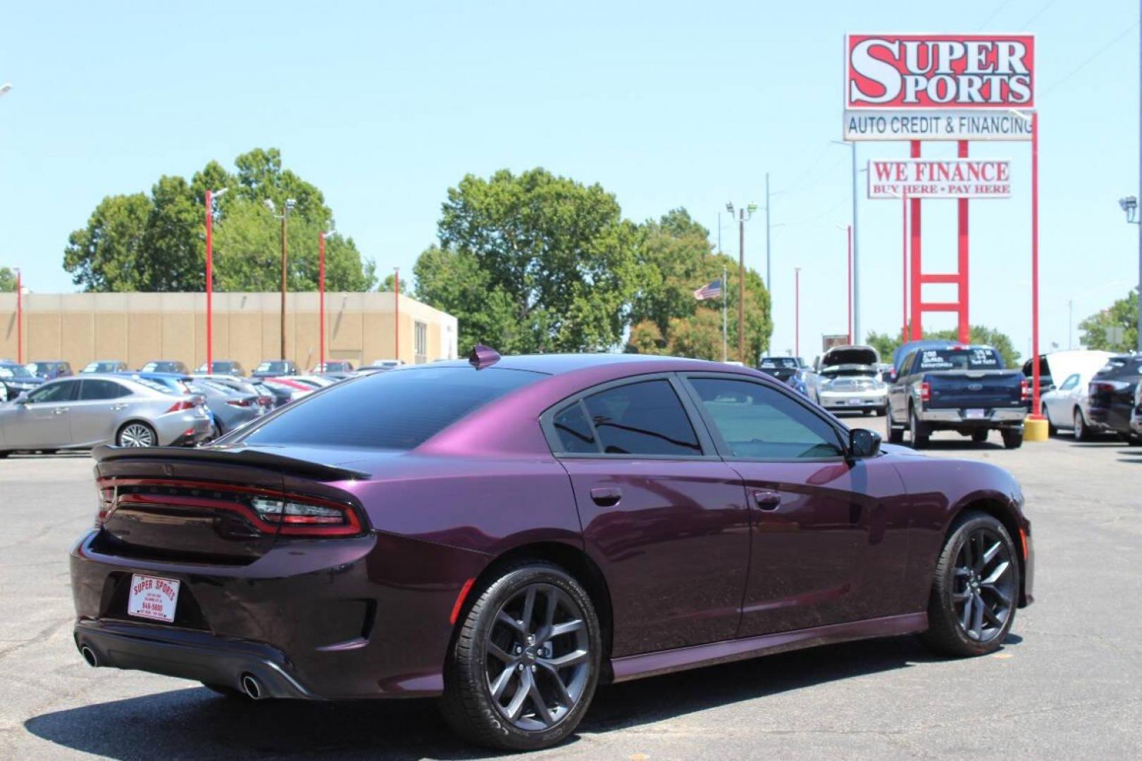 2021 Purple Dodge Charger GT AWD (2C3CDXHG8MH) with an 3.6L V6 DOHC 24V engine, 8A transmission, located at 4301 NW 39th , Oklahoma City, OK, 73112, (405) 949-5600, 35.512135, -97.598671 - NO DRIVERS LICENCE -NO FULL COVERAGE INSURANCE - NO CREDIT CHECK. COME ON OVER TO SUPERSPORTS, TAKE A LOOK AND TEST DRIVE. PLEASE GIVE US A CALL AT (405) 949-5600. NO LICENCIA DE CONDUCIR - NO SEGURO DE COBERTURA TOTAL - NO VERIFICACION DE CREDITO. VISITENOS EN SUPERSPORTS, MIRE NUESTRO - Photo#4