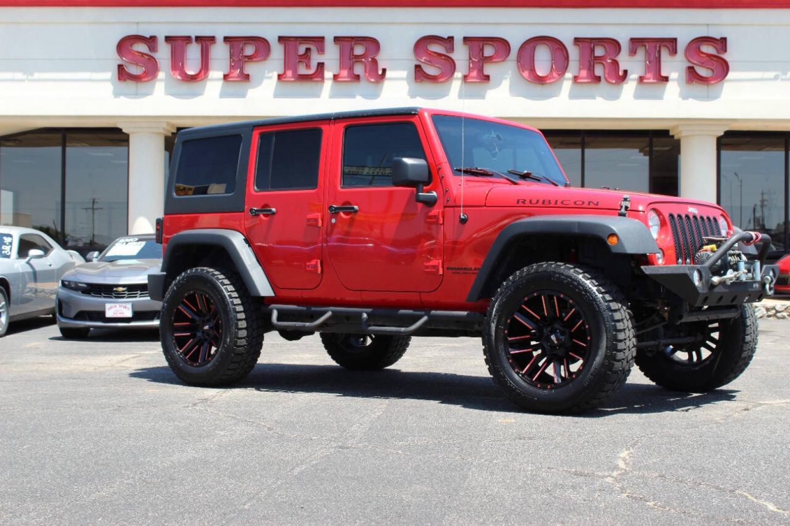 2017 Red Jeep Wrangler Unlimited Unlimited Rubicon 4WD (1C4BJWFGXHL) with an 3.6L V6 3.6L V6 engine, Automatic 5-Speed transmission, located at 4301 NW 39th , Oklahoma City, OK, 73112, (405) 949-5600, 35.512135, -97.598671 - Hablamos espanol. SPEND SMART --- BUY FROM SUPER SPORTS. ALL PRICES, DOWN PAYMENTS, PAYMENTS, AND FINANCE TERMS ARE NEGOTIABLE AT THE TIME OF APPROVAL. WE WILL WORK WITH YOU TO FIT YOUR BUDGET. WE WILL EVEN LOWER AND ADJUST THE NUMBERS TO HELP MAKE THE VEHICLE MORE AFFORDABLE FOR YOU.- Photo#0