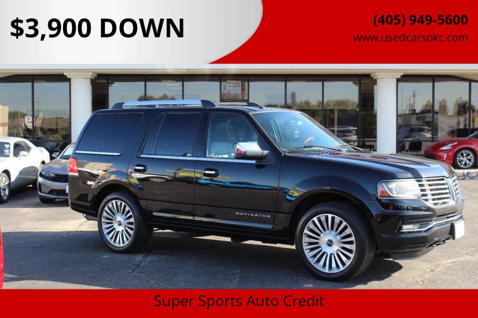 2017 Black Lincoln Navigator Select 2WD (5LMJJ2HT3HE) with an 3.5L V6 DOHC 24V FFV engine, 6A transmission, located at 4301 NW 39th , Oklahoma City, OK, 73112, (405) 949-5600, 35.512135, -97.598671 - Photo#0