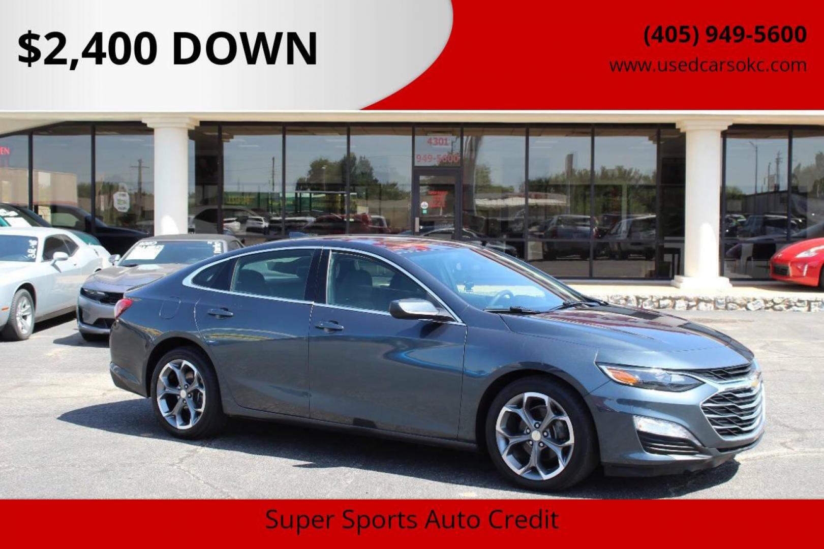 2021 Charcoal Chevrolet Malibu LT (1G1ZD5STXMF) with an 1.5L L4 DOHC 16V engine, 6A transmission, located at 4301 NW 39th , Oklahoma City, OK, 73112, (405) 949-5600, 35.512135, -97.598671 - Photo#0
