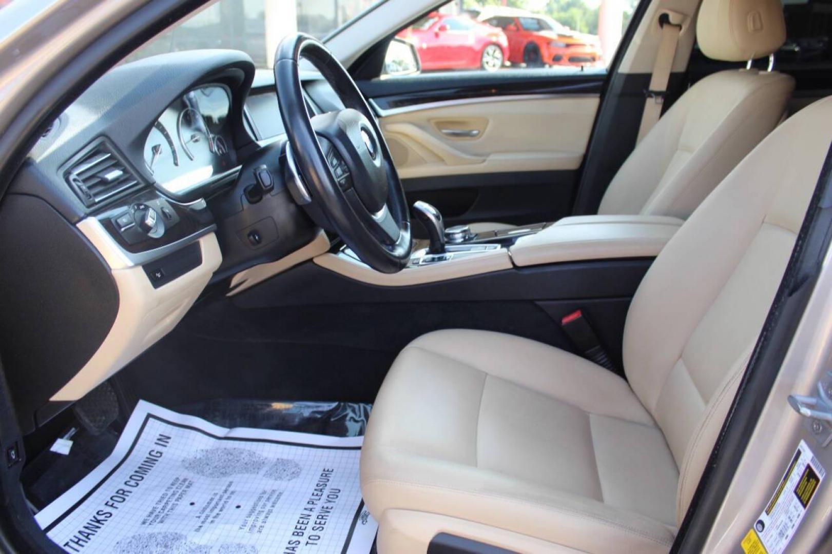 2016 Beige BMW 5-Series 528i (WBA5A5C57GG) with an 2.0L L4 DOHC 16V TURBO engine, 8A transmission, located at 4301 NW 39th , Oklahoma City, OK, 73112, (405) 949-5600, 35.512135, -97.598671 - NO DRIVERS LICENCE -NO FULL COVERAGE INSURANCE - NO CREDIT CHECK. COME ON OVER TO SUPERSPORTS, TAKE A LOOK AND TEST DRIVE. PLEASE GIVE US A CALL AT (405) 949-5600. NO LICENCIA DE CONDUCIR - NO SEGURO DE COBERTURA TOTAL - NO VERIFICACION DE CREDITO. VISITENOS EN SUPERSPORTS, MIRE NUESTRO - Photo#16
