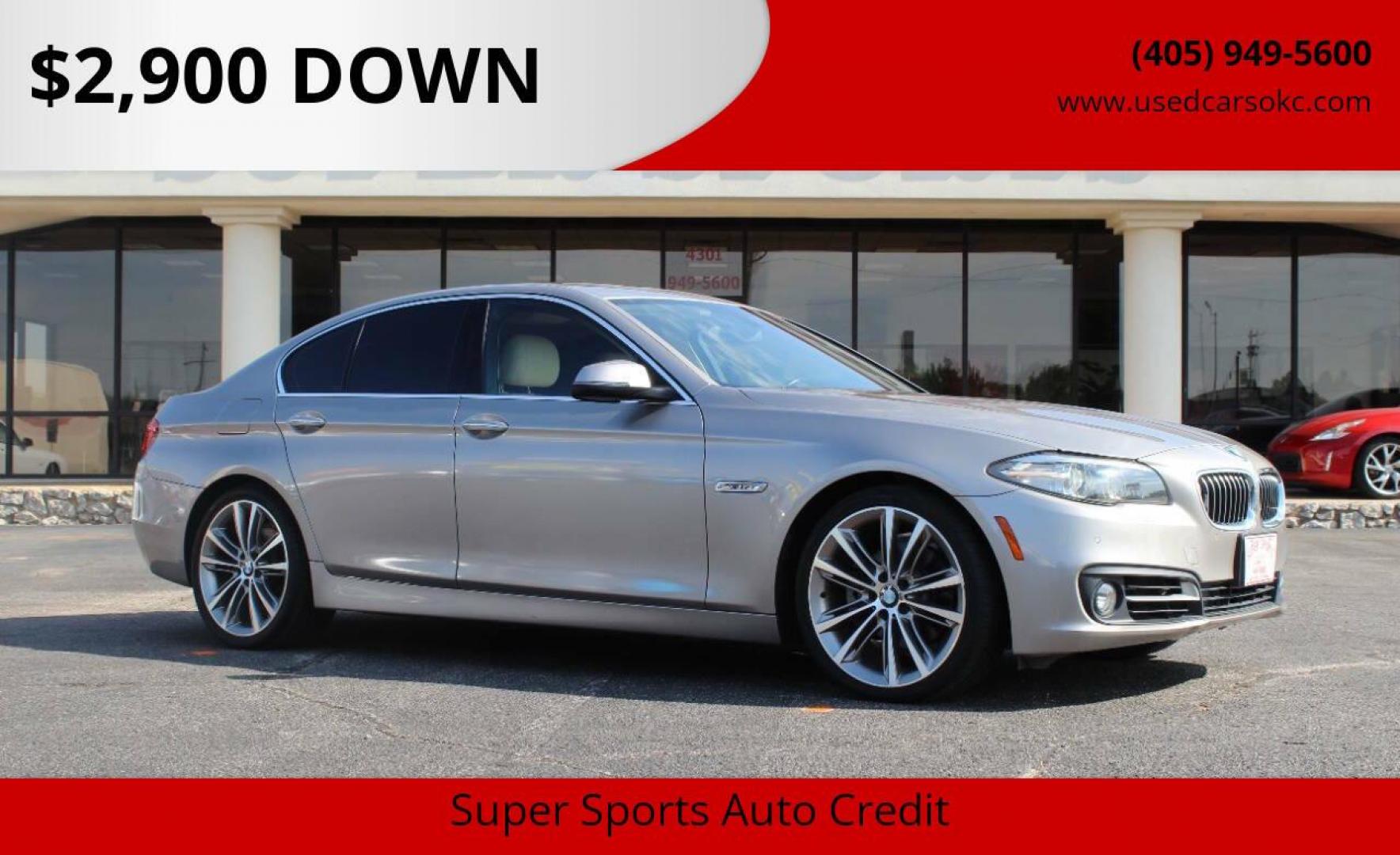 2016 Beige BMW 5-Series 528i (WBA5A5C57GG) with an 2.0L L4 DOHC 16V TURBO engine, 8A transmission, located at 4301 NW 39th , Oklahoma City, OK, 73112, (405) 949-5600, 35.512135, -97.598671 - NO DRIVERS LICENCE -NO FULL COVERAGE INSURANCE - NO CREDIT CHECK. COME ON OVER TO SUPERSPORTS, TAKE A LOOK AND TEST DRIVE. PLEASE GIVE US A CALL AT (405) 949-5600. NO LICENCIA DE CONDUCIR - NO SEGURO DE COBERTURA TOTAL - NO VERIFICACION DE CREDITO. VISITENOS EN SUPERSPORTS, MIRE NUESTRO - Photo#0