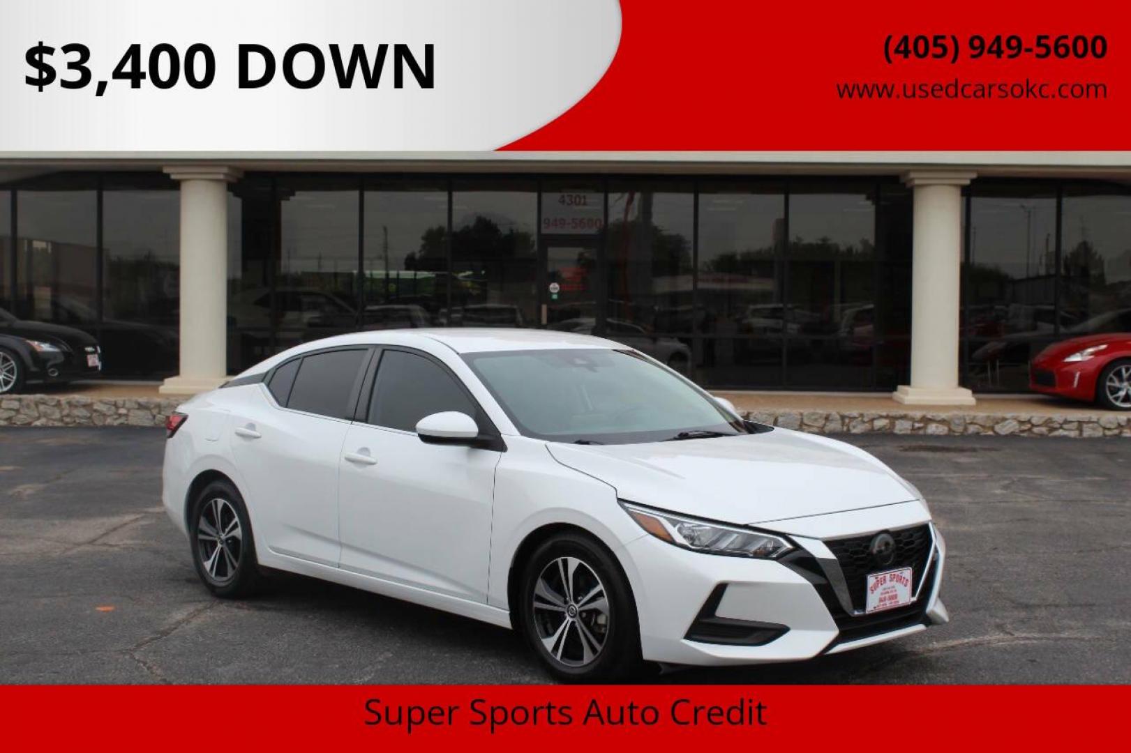 2023 White Nissan Sentra SV (3N1AB8CV5PY) with an 1.8L L4 SFI DOHC 16V engine, CVT transmission, located at 4301 NW 39th , Oklahoma City, OK, 73112, (405) 949-5600, 35.512135, -97.598671 - NO DRIVERS LICENSE - NO FULL COVERAGE INSURANCE - NO CREDIT CHECK. COME ON OVER TO SUPERSPORTS AND TAKE A LOOK AND TEST DRIVE PLEASE GIVE US A CALL AT (405) 949-5600. NO LICENCIA DE MANEJAR - NO SEGURO DE COBERTURA TOTAL - NO VERIFICACION DE CREDITO. POR FAVOR VENGAN A SUPERSPORTS, ECHE - Photo#0