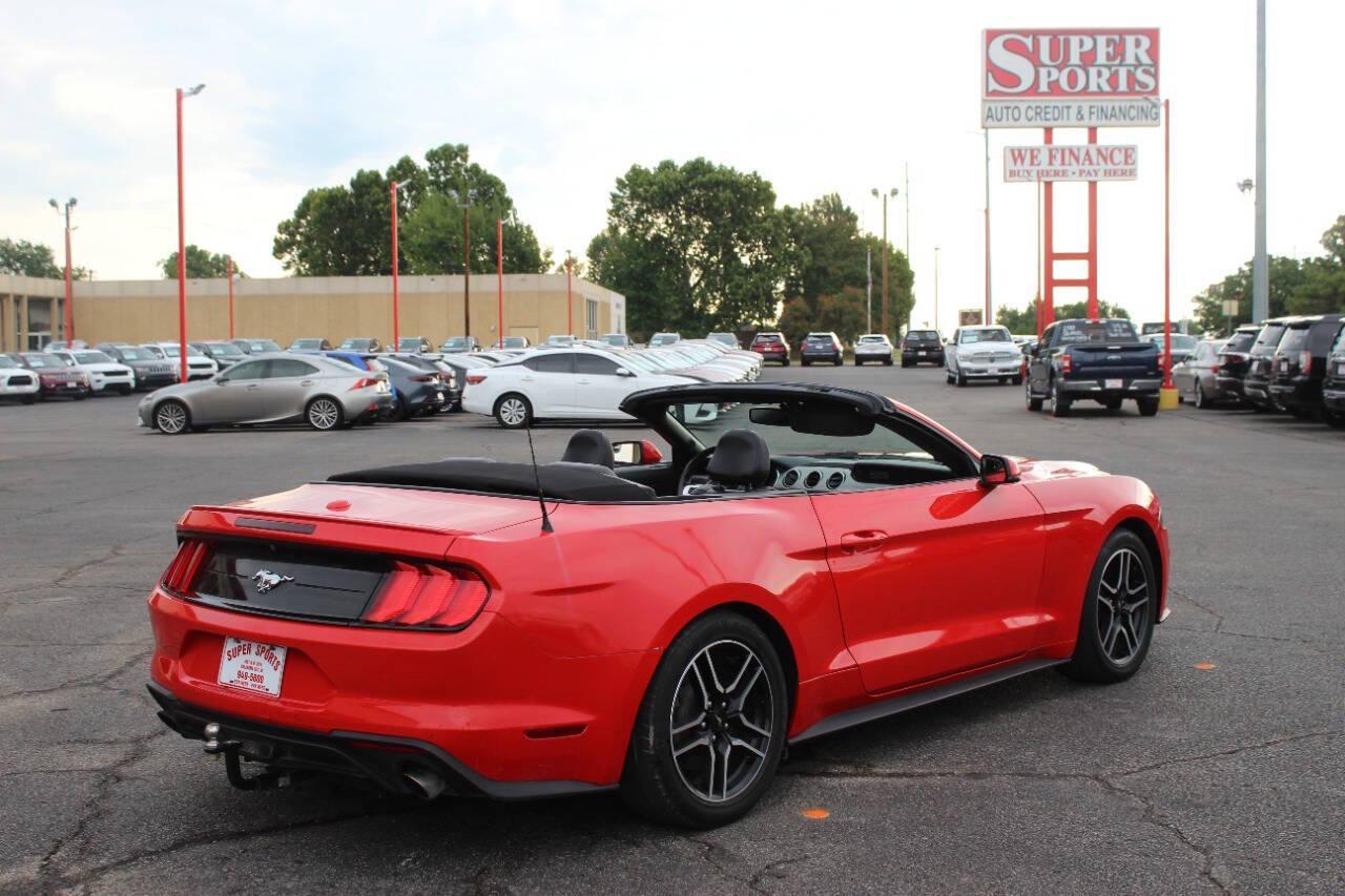 2020 Red Ford Mustang EcoBoost Premium Convertible (1FATP8UH4L5) with an 2.3L L4 DOHC 16V engine, Automatic 10-Speed transmission, located at 4301 NW 39th , Oklahoma City, OK, 73112, (405) 949-5600, 35.512135, -97.598671 - NO DRIVERS LICENSE - NO FULL COVERAGE INSURANCE - NO CREDIT CHECK. COME ON OVER TO SUPERSPORTS AND TAKE A LOOK AND TEST DRIVE PLEASE GIVE US A CALL AT (405) 949-5600. NO LICENCIA DE MANEJAR - NO SEGURO DE COBERTURA TOTAL - NO VERIFICACION DE CREDITO. POR FAVOR VENGAN A SUPERSPORTS, ECHE U - Photo#6