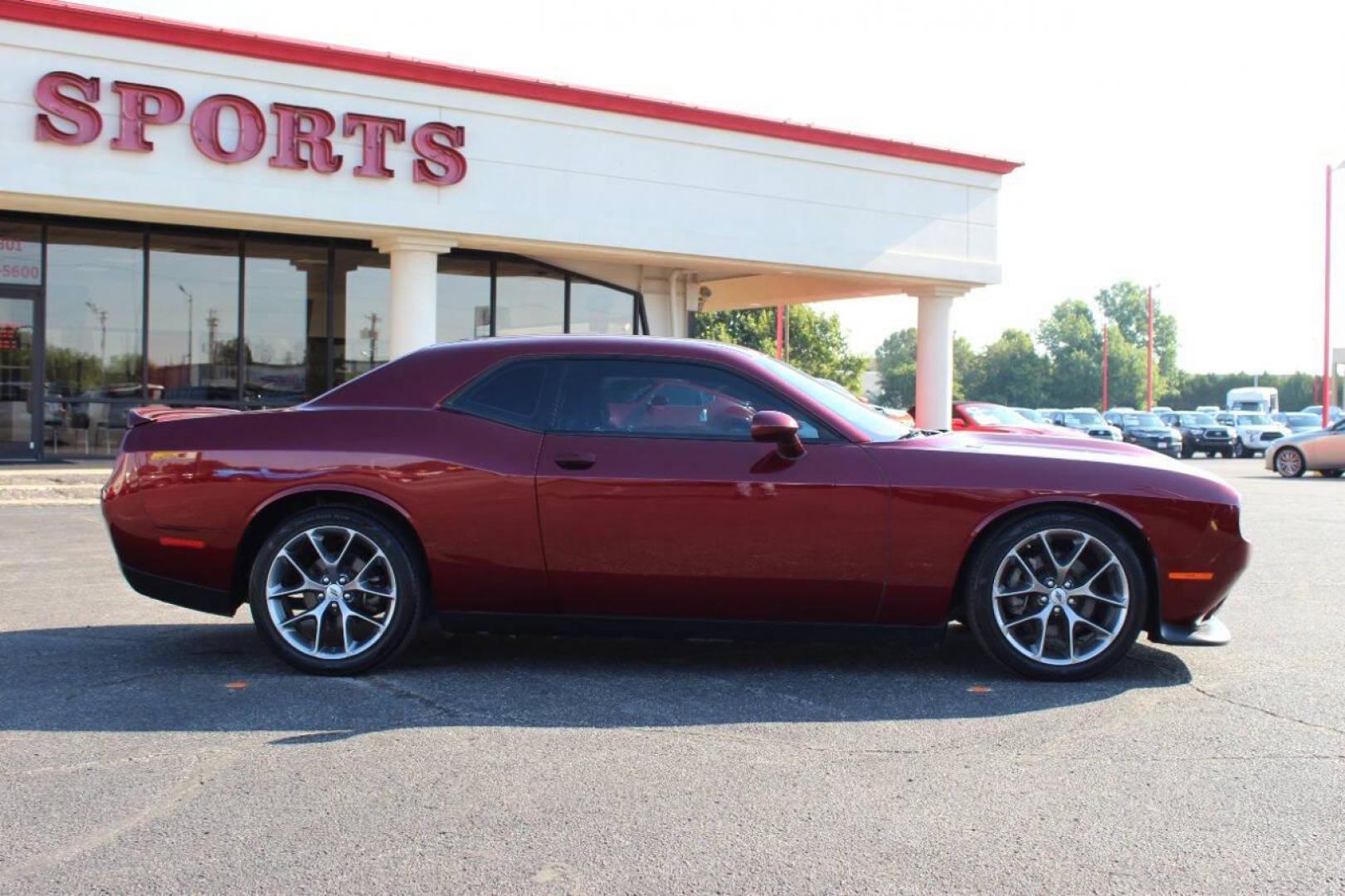 2022 Burgundy Dodge Challenger GT (2C3CDZJGXNH) with an 3.6L V6 DOHC 24V engine, 8A transmission, located at 4301 NW 39th , Oklahoma City, OK, 73112, (405) 949-5600, 35.512135, -97.598671 - Photo#3