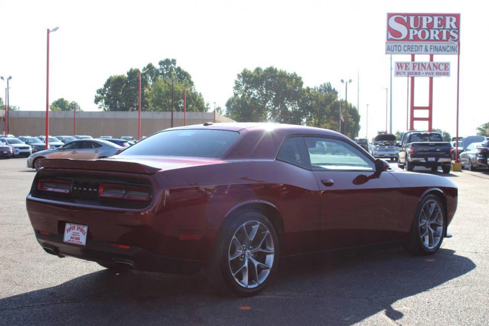 2022 Burgundy Dodge Challenger GT (2C3CDZJGXNH) with an 3.6L V6 DOHC 24V engine, 8A transmission, located at 4301 NW 39th , Oklahoma City, OK, 73112, (405) 949-5600, 35.512135, -97.598671 - Photo#4