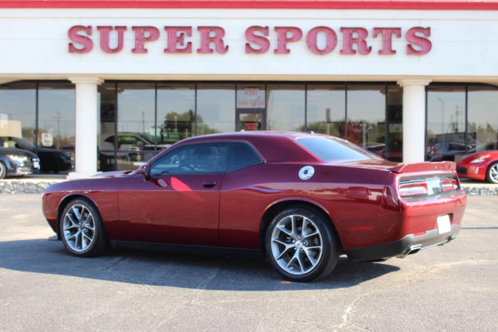 2022 Burgundy Dodge Challenger GT (2C3CDZJGXNH) with an 3.6L V6 DOHC 24V engine, 8A transmission, located at 4301 NW 39th , Oklahoma City, OK, 73112, (405) 949-5600, 35.512135, -97.598671 - Photo#5