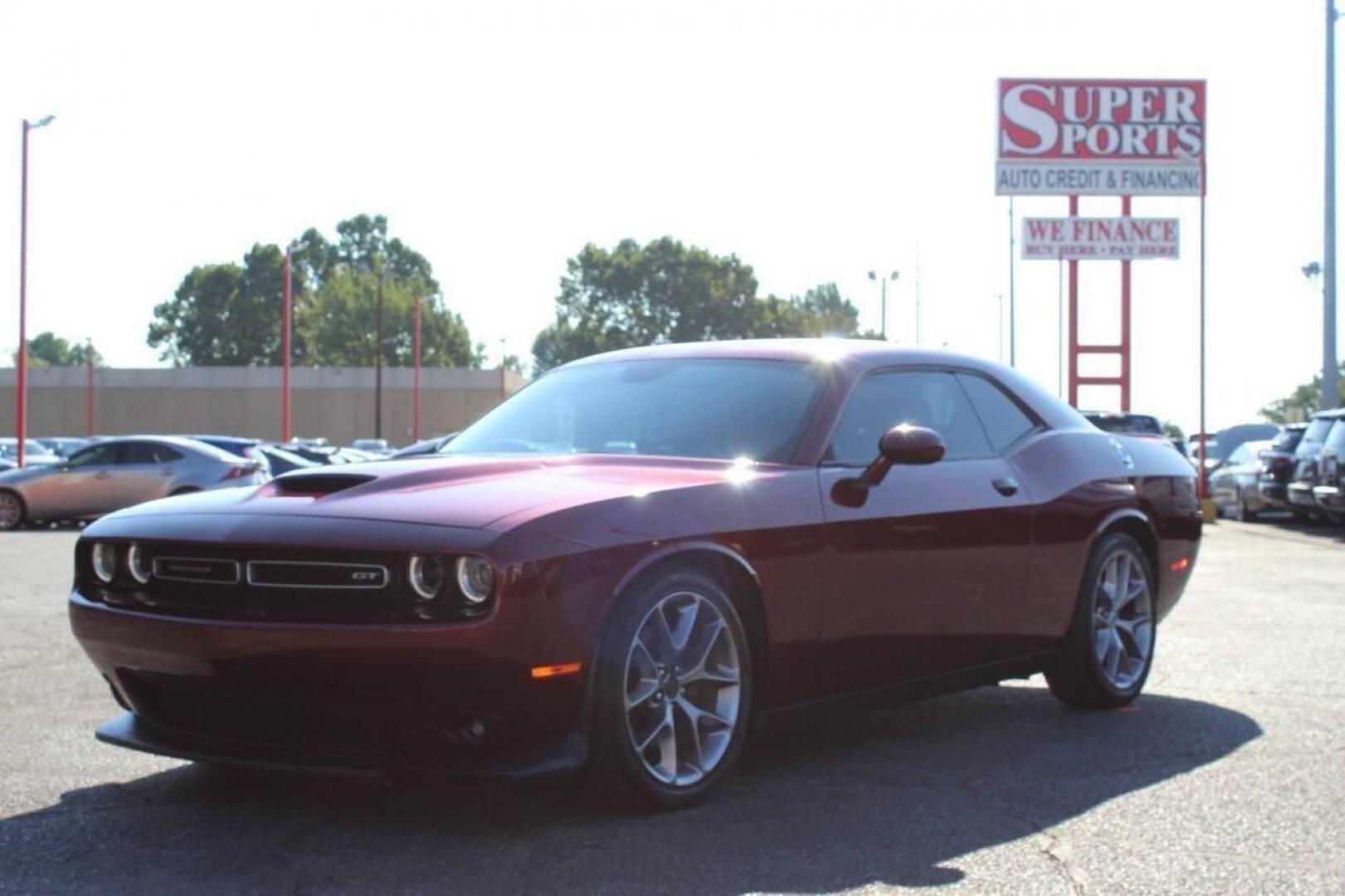 2022 Burgundy Dodge Challenger GT (2C3CDZJGXNH) with an 3.6L V6 DOHC 24V engine, 8A transmission, located at 4301 NW 39th , Oklahoma City, OK, 73112, (405) 949-5600, 35.512135, -97.598671 - Photo#7