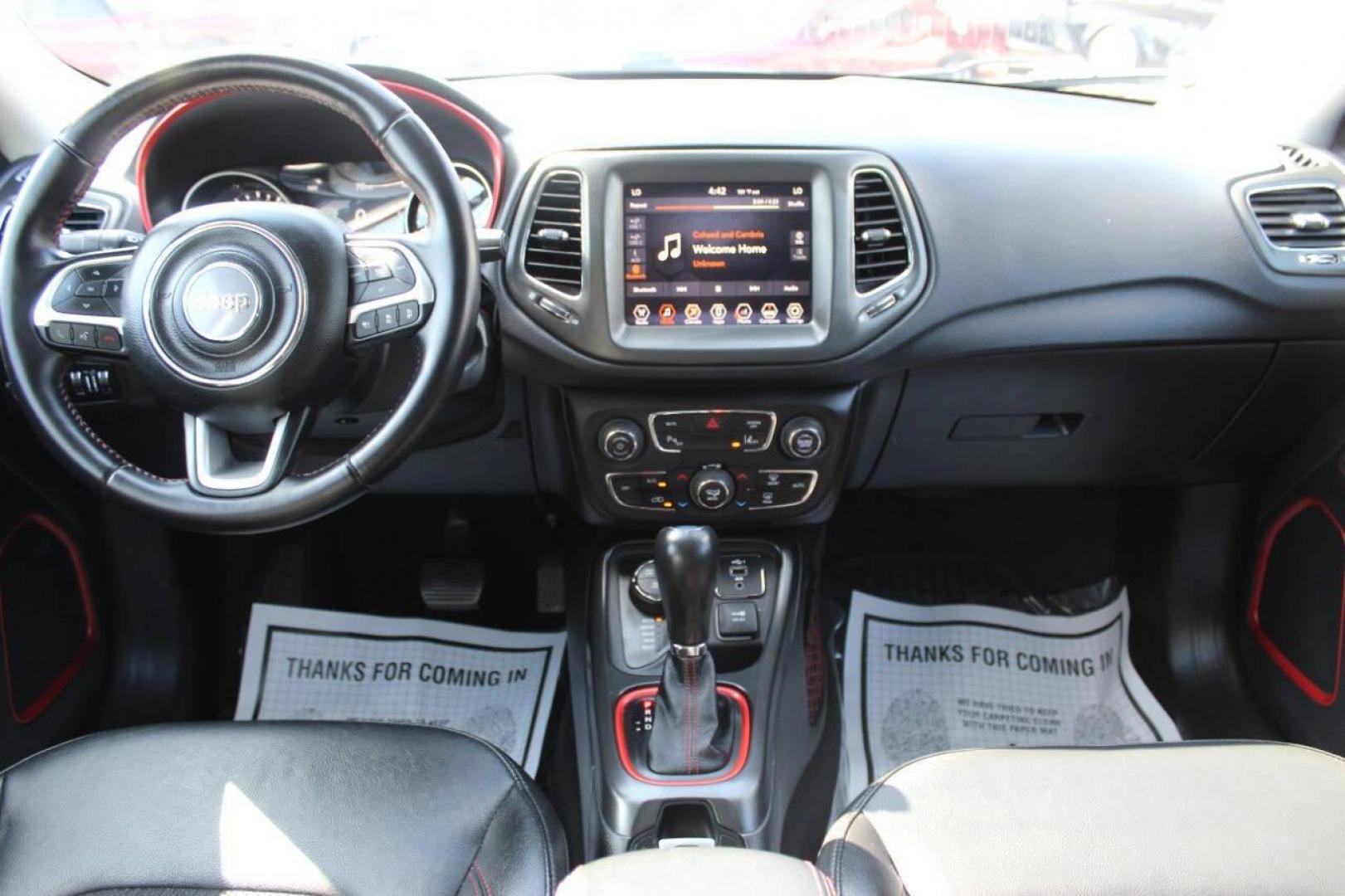 2021 Orange Jeep Compass Trailhawk 4WD (3C4NJDDB3MT) with an 2.4L L4 DOHC 16V engine, 9A transmission, located at 4301 NW 39th , Oklahoma City, OK, 73112, (405) 949-5600, 35.512135, -97.598671 - NO DRIVERS LICENCE -NO FULL COVERAGE INSURANCE - NO CREDIT CHECK. COME ON OVER TO SUPERSPORTS, TAKE A LOOK AND TEST DRIVE. PLEASE GIVE US A CALL AT (405) 949-5600. NO LICENCIA DE CONDUCIR - NO SEGURO DE COBERTURA TOTAL - NO VERIFICACION DE CREDITO. VISITENOS EN SUPERSPORTS, MIRE NUEST - Photo#17