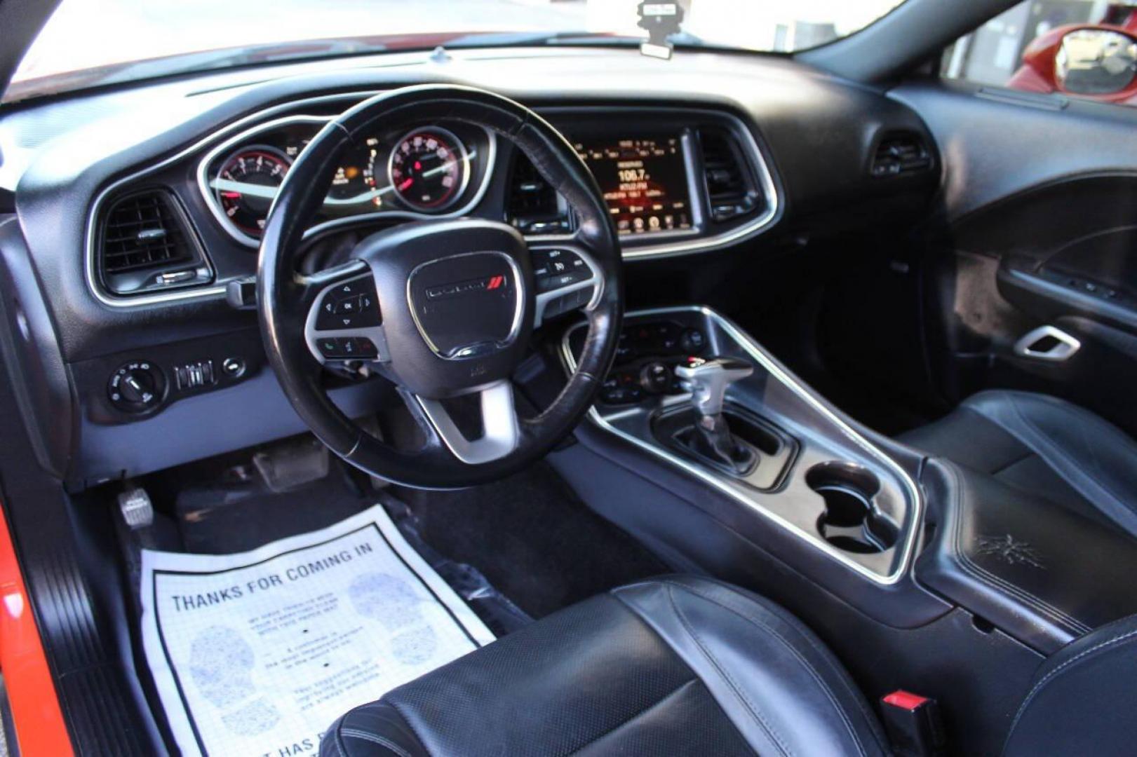 2016 Orange Dodge Challenger SXT (2C3CDZAG5GH) with an 3.6L V6 DOHC 24V engine, 5A transmission, located at 4301 NW 39th , Oklahoma City, OK, 73112, (405) 949-5600, 35.512135, -97.598671 - NO DRIVERS LICENCE -NO FULL COVERAGE INSURANCE - NO CREDIT CHECK. COME ON OVER TO SUPERSPORTS, TAKE A LOOK AND TEST DRIVE. PLEASE GIVE US A CALL AT (405) 949-5600. NO LICENCIA DE CONDUCIR - NO SEGURO DE COBERTURA TOTAL - NO VERIFICACION DE CREDITO. VISITENOS EN SUPERSPORTS, MIRE NUESTRO - Photo#12