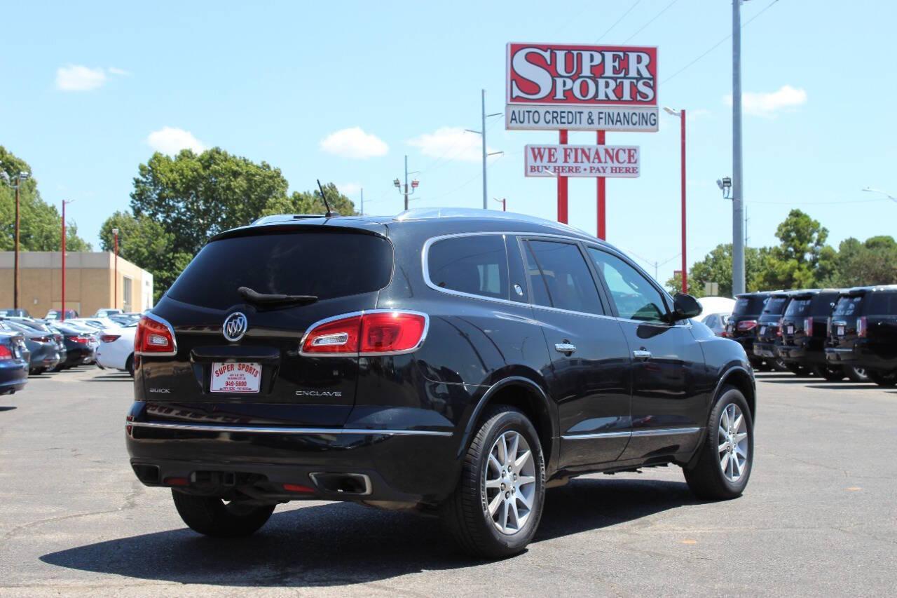 2015 Black Buick Enclave Leather FWD (5GAKRBKD0FJ) with an 3.6L V6 DOHC 24V engine, 6-Speed Automatic Overdrive transmission, located at 4301 NW 39th , Oklahoma City, OK, 73112, (405) 949-5600, 35.512135, -97.598671 - NO DRIVERS LICENCE -NO FULL COVERAGE INSURANCE - NO CREDIT CHECK. COME ON OVER TO SUPERSPORTS, TAKE A LOOK AND TEST DRIVE. PLEASE GIVE US A CALL AT (405) 949-5600. NO LICENCIA DE CONDUCIR - NO SEGURO DE COBERTURA TOTAL - NO VERIFICACION DE CREDITO. VISITENOS EN SUPERSPORTS, MIRE NUESTRO - Photo#3