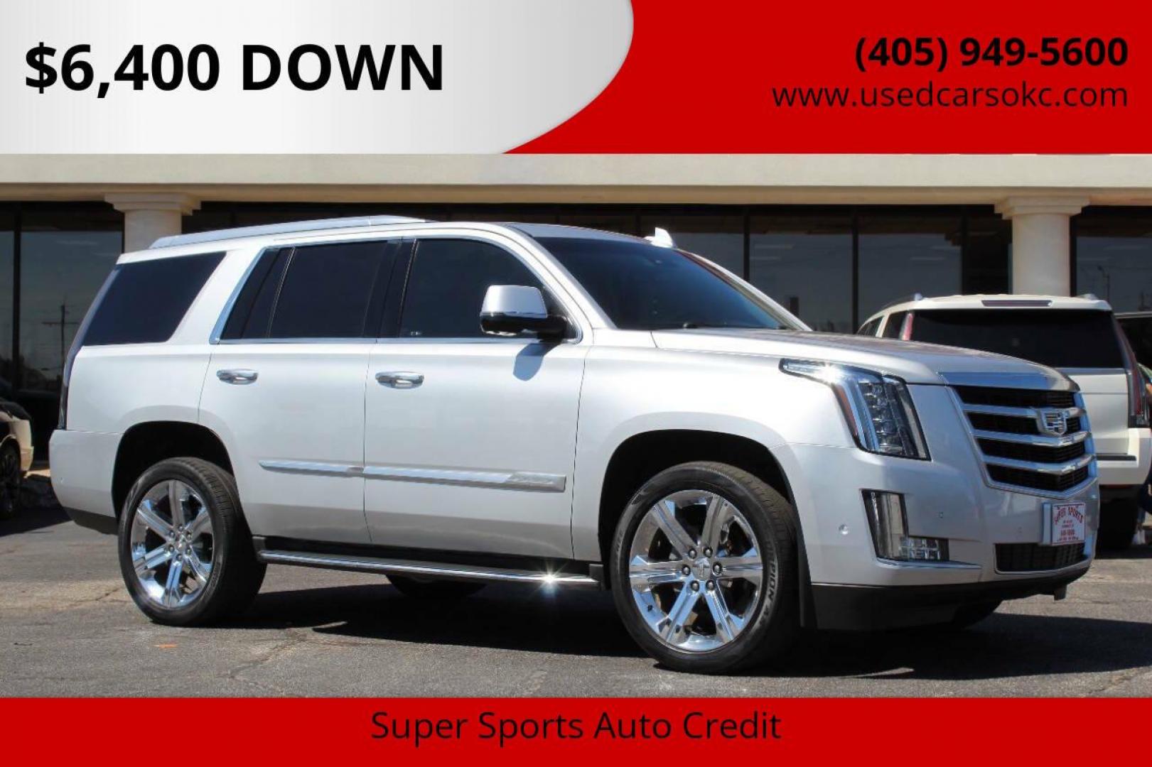 2017 Silver Cadillac Escalade Luxury 4WD (1GYS4BKJ4HR) with an 6.2L V8 OHV 16V FFV engine, 8A transmission, located at 4301 NW 39th , Oklahoma City, OK, 73112, (405) 949-5600, 35.512135, -97.598671 - NO DRIVERS LICENCE -NO FULL COVERAGE INSURANCE - NO CREDIT CHECK. COME ON OVER TO SUPERSPORTS, TAKE A LOOK AND TEST DRIVE. PLEASE GIVE US A CALL AT (405) 949-5600. NO LICENCIA DE CONDUCIR - NO SEGURO DE COBERTURA TOTAL - NO VERIFICACION DE CREDITO. VISITENOS EN SUPERSPORTS, MIRE NUESTRO - Photo#0