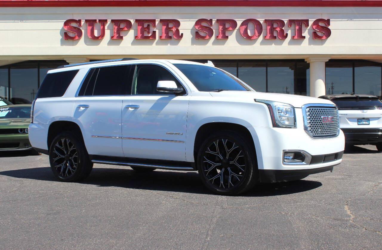 2016 White GMC Yukon 2WD (1GKS1CKJ1GR) with an 6.2L V8 6.2L V8 engine, Automatic 8-Speed transmission, located at 4301 NW 39th , Oklahoma City, OK, 73112, (405) 949-5600, 35.512135, -97.598671 - Hablamos espanol. SPEND SMART --- BUY FROM SUPER SPORTS. ALL PRICES, DOWN PAYMENTS, PAYMENTS, AND FINANCE TERMS ARE NEGOTIABLE AT THE TIME OF APPROVAL. WE WILL WORK WITH YOU TO FIT YOUR BUDGET. WE WILL EVEN LOWER AND ADJUST THE NUMBERS TO HELP MAKE THE VEHICLE MORE AFFORDABLE FOR YOU.- Photo#0
