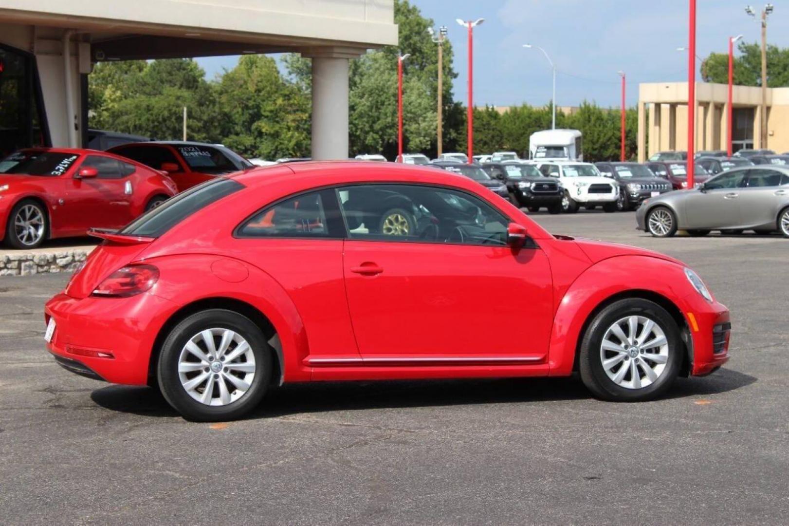 2019 Red Volkswagen Beetle 2.0T S (3VWFD7AT5KM) with an 2.0L L4 DOHC 16V engine, 6A transmission, located at 4301 NW 39th , Oklahoma City, OK, 73112, (405) 949-5600, 35.512135, -97.598671 - Photo#2
