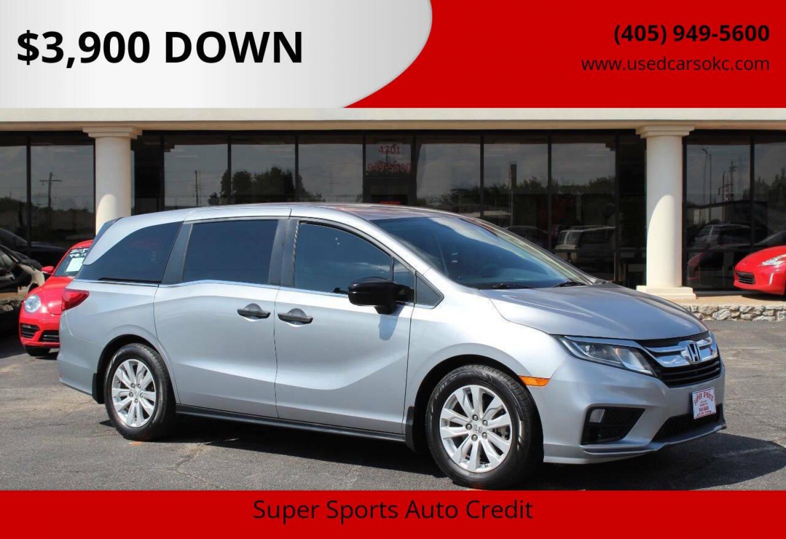2020 Silver Honda Odyssey LX (5FNRL6H29LB) with an 3.5L V6 SOHC 24V engine, 9A transmission, located at 4301 NW 39th , Oklahoma City, OK, 73112, (405) 949-5600, 35.512135, -97.598671 - Photo#0