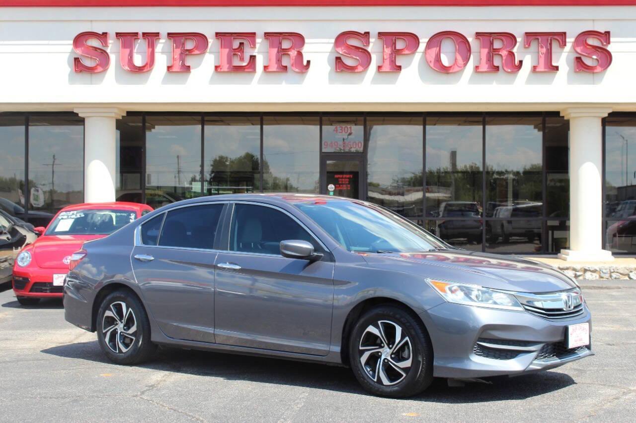 2016 Gray Honda Accord LX Sedan CVT (1HGCR2F3XGA) with an 2.4L L4 DOHC 16V engine, CVT transmission, located at 4301 NW 39th , Oklahoma City, OK, 73112, (405) 949-5600, 35.512135, -97.598671 - NO DRIVERS LICENCE -NO FULL COVERAGE INSURANCE - NO CREDIT CHECK. COME ON OVER TO SUPERSPORTS, TAKE A LOOK AND TEST DRIVE. PLEASE GIVE US A CALL AT (405) 949-5600. NO LICENCIA DE CONDUCIR - NO SEGURO DE COBERTURA TOTAL - NO VERIFICACION DE CREDITO. VISITENOS EN SUPERSPORTS, MIRE NUESTRO - Photo#0