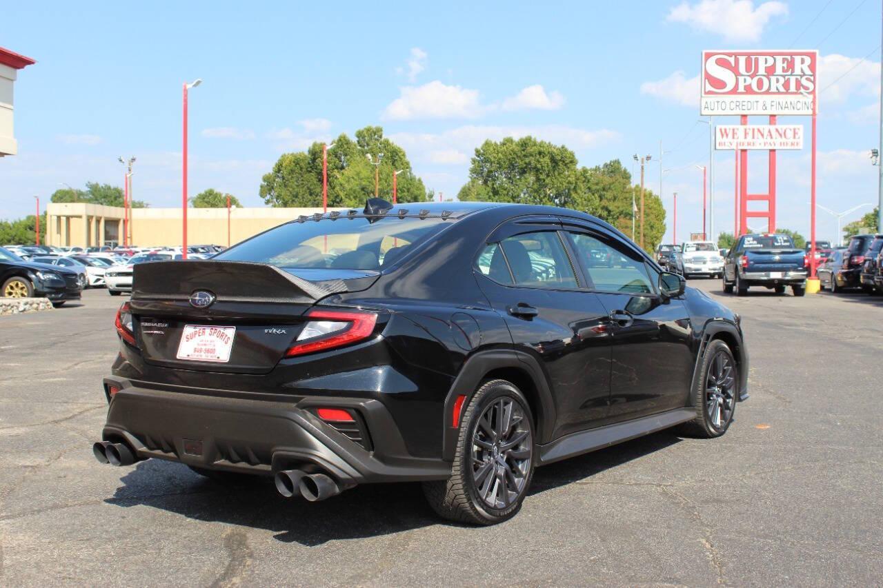 2023 Black Subaru WRX Premium 6M (JF1VBAF66P9) with an 2.0L H4 DOHC 16V engine, 6M transmission, located at 4301 NW 39th , Oklahoma City, OK, 73112, (405) 949-5600, 35.512135, -97.598671 - Photo#3