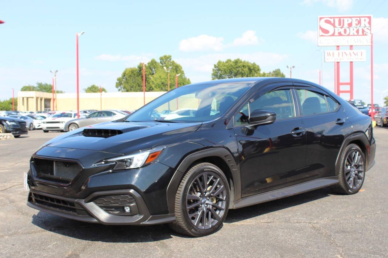 2023 Black Subaru WRX Premium 6M (JF1VBAF66P9) with an 2.0L H4 DOHC 16V engine, 6M transmission, located at 4301 NW 39th , Oklahoma City, OK, 73112, (405) 949-5600, 35.512135, -97.598671 - Photo#6