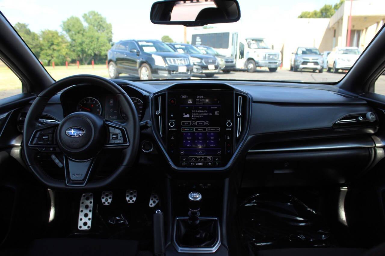 2023 Black Subaru WRX Premium 6M (JF1VBAF66P9) with an 2.0L H4 DOHC 16V engine, 6M transmission, located at 4301 NW 39th , Oklahoma City, OK, 73112, (405) 949-5600, 35.512135, -97.598671 - Photo#17
