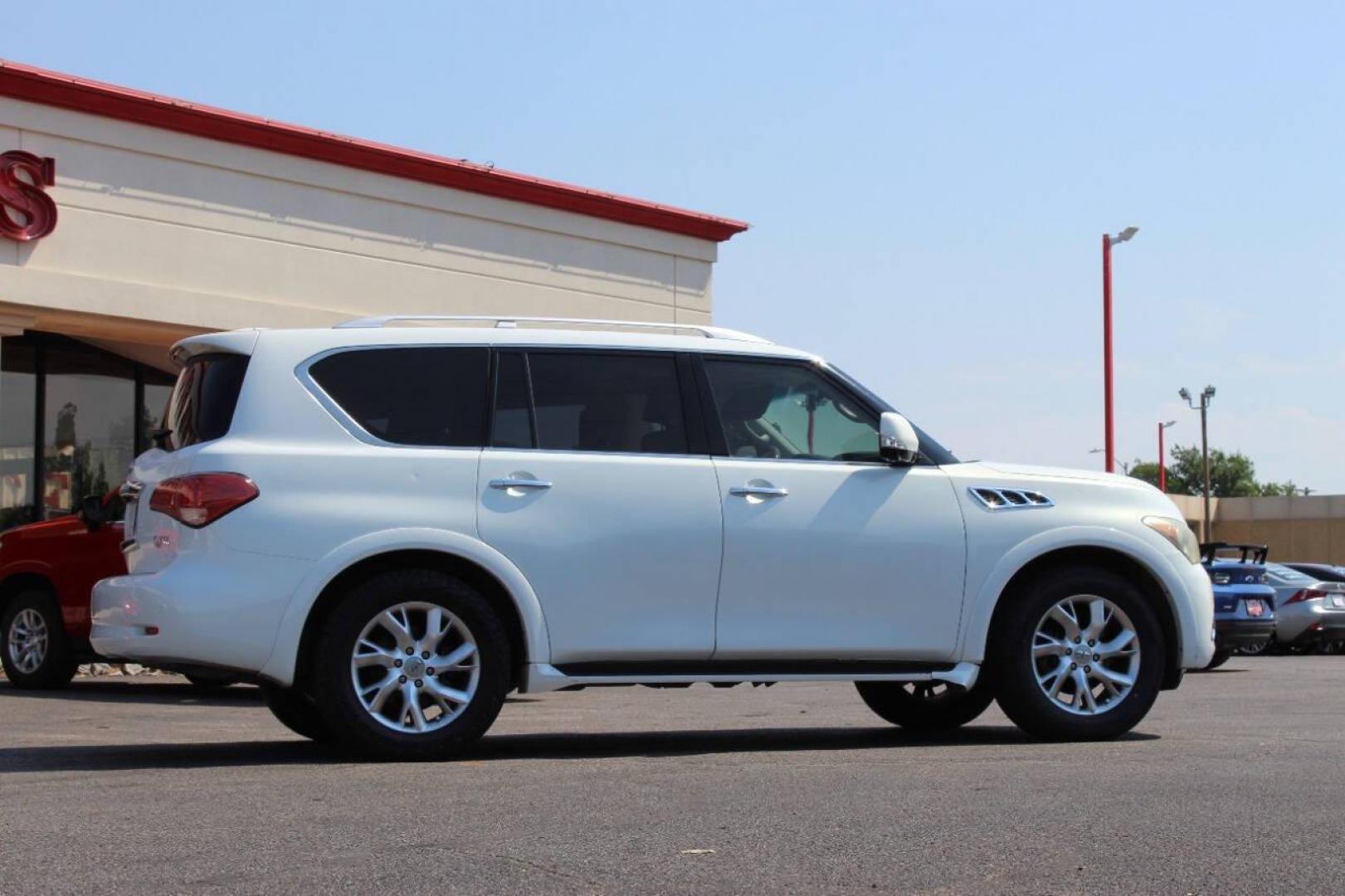 2011 White Infiniti QX56 4WD (JN8AZ2NE6B9) with an 5.6L V8 DOHC 32V engine, 5-Speed Automatic transmission, located at 4301 NW 39th , Oklahoma City, OK, 73112, (405) 949-5600, 35.512135, -97.598671 - NO DRIVERS LICENCE -NO FULL COVERAGE INSURANCE - NO CREDIT CHECK. COME ON OVER TO SUPERSPORTS, TAKE A LOOK AND TEST DRIVE. PLEASE GIVE US A CALL AT (405) 949-5600. NO LICENCIA DE CONDUCIR - NO SEGURO DE COBERTURA TOTAL - NO VERIFICACION DE CREDITO. VISITENOS EN SUPERSPORTS, MIRE NUESTRO - Photo#1
