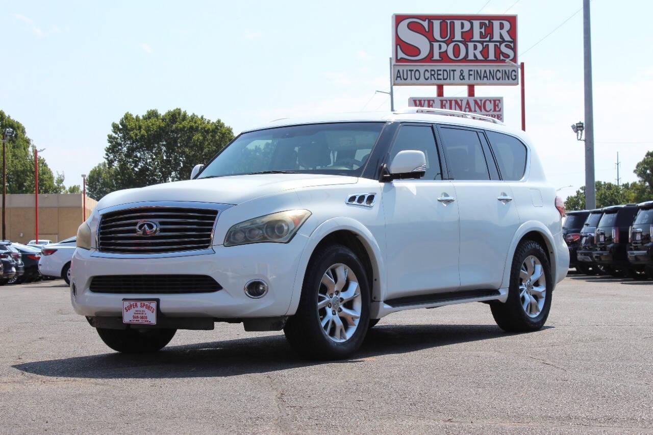 2011 White Infiniti QX56 4WD (JN8AZ2NE6B9) with an 5.6L V8 DOHC 32V engine, 5-Speed Automatic transmission, located at 4301 NW 39th , Oklahoma City, OK, 73112, (405) 949-5600, 35.512135, -97.598671 - NO DRIVERS LICENCE -NO FULL COVERAGE INSURANCE - NO CREDIT CHECK. COME ON OVER TO SUPERSPORTS, TAKE A LOOK AND TEST DRIVE. PLEASE GIVE US A CALL AT (405) 949-5600. NO LICENCIA DE CONDUCIR - NO SEGURO DE COBERTURA TOTAL - NO VERIFICACION DE CREDITO. VISITENOS EN SUPERSPORTS, MIRE NUESTRO - Photo#6