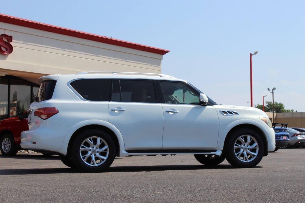 2011 White Infiniti QX56 4WD (JN8AZ2NE6B9) with an 5.6L V8 DOHC 32V engine, 5-Speed Automatic transmission, located at 4301 NW 39th , Oklahoma City, OK, 73112, (405) 949-5600, 35.512135, -97.598671 - NO DRIVERS LICENCE -NO FULL COVERAGE INSURANCE - NO CREDIT CHECK. COME ON OVER TO SUPERSPORTS, TAKE A LOOK AND TEST DRIVE. PLEASE GIVE US A CALL AT (405) 949-5600. NO LICENCIA DE CONDUCIR - NO SEGURO DE COBERTURA TOTAL - NO VERIFICACION DE CREDITO. VISITENOS EN SUPERSPORTS, MIRE NUESTRO - Photo#2