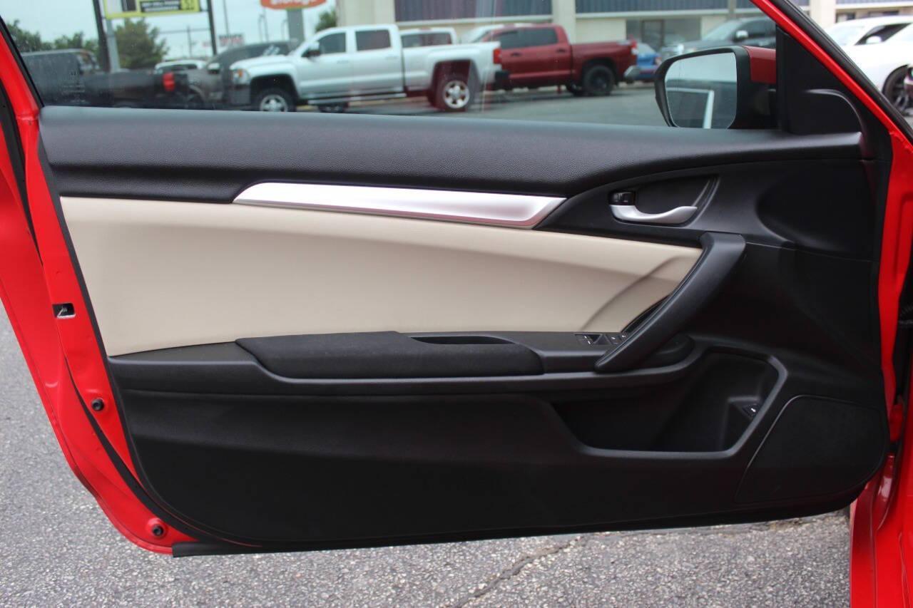 2016 Red Honda Civic LX-P Coupe CVT (2HGFC4B02GH) with an 2.0L L4 DOHC 16V engine, CVT transmission, located at 4301 NW 39th , Oklahoma City, OK, 73112, (405) 949-5600, 35.512135, -97.598671 - NO DRIVERS LICENCE -NO FULL COVERAGE INSURANCE - NO CREDIT CHECK. COME ON OVER TO SUPERSPORTS, TAKE A LOOK AND TEST DRIVE. PLEASE GIVE US A CALL AT (405) 949-5600. NO LICENCIA DE CONDUCIR - NO SEGURO DE COBERTURA TOTAL - NO VERIFICACION DE CREDITO. VISITENOS EN SUPERSPORTS, MIRE NUESTRO - Photo#14