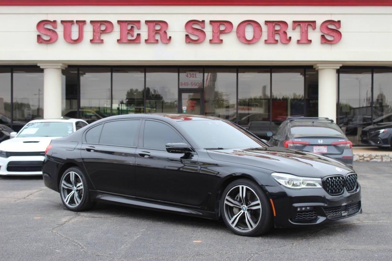 2019 Black BMW 7-Series 750i (WBA7F0C59KG) with an 4.8L V8 DOHC 32V engine, 8A transmission, located at 4301 NW 39th , Oklahoma City, OK, 73112, (405) 949-5600, 35.512135, -97.598671 - NO DRIVERS LICENCE NO-FULL COVERAGE INSURANCE-NO CREDIT CHECK. COME ON OVER TO SUPERSPORTS AND TAKE A LOOK AND TEST DRIVE. PLEASE GIVE US A CALL AT (405) 949-5600. NO LICENSIA DE MANEJAR- NO SEGURO DE COBERTURA TOTAL- NO VERIFICACCION DE CREDITO. POR FAVOR VENGAN A SUPERSPORTS, ECHE UN - Photo#0