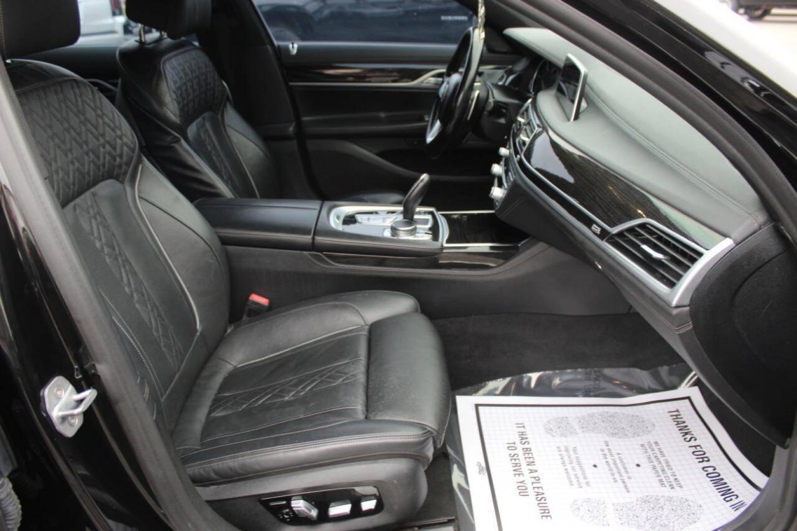 2019 Black BMW 7 Series 750i (WBA7F0C59KG) with an 4.4L V8 Twin Turbocharger 4.4L V8 engine, Automatic 8-Speed transmission, located at 4301 NW 39th , Oklahoma City, OK, 73112, (405) 949-5600, 35.512135, -97.598671- Photo#7